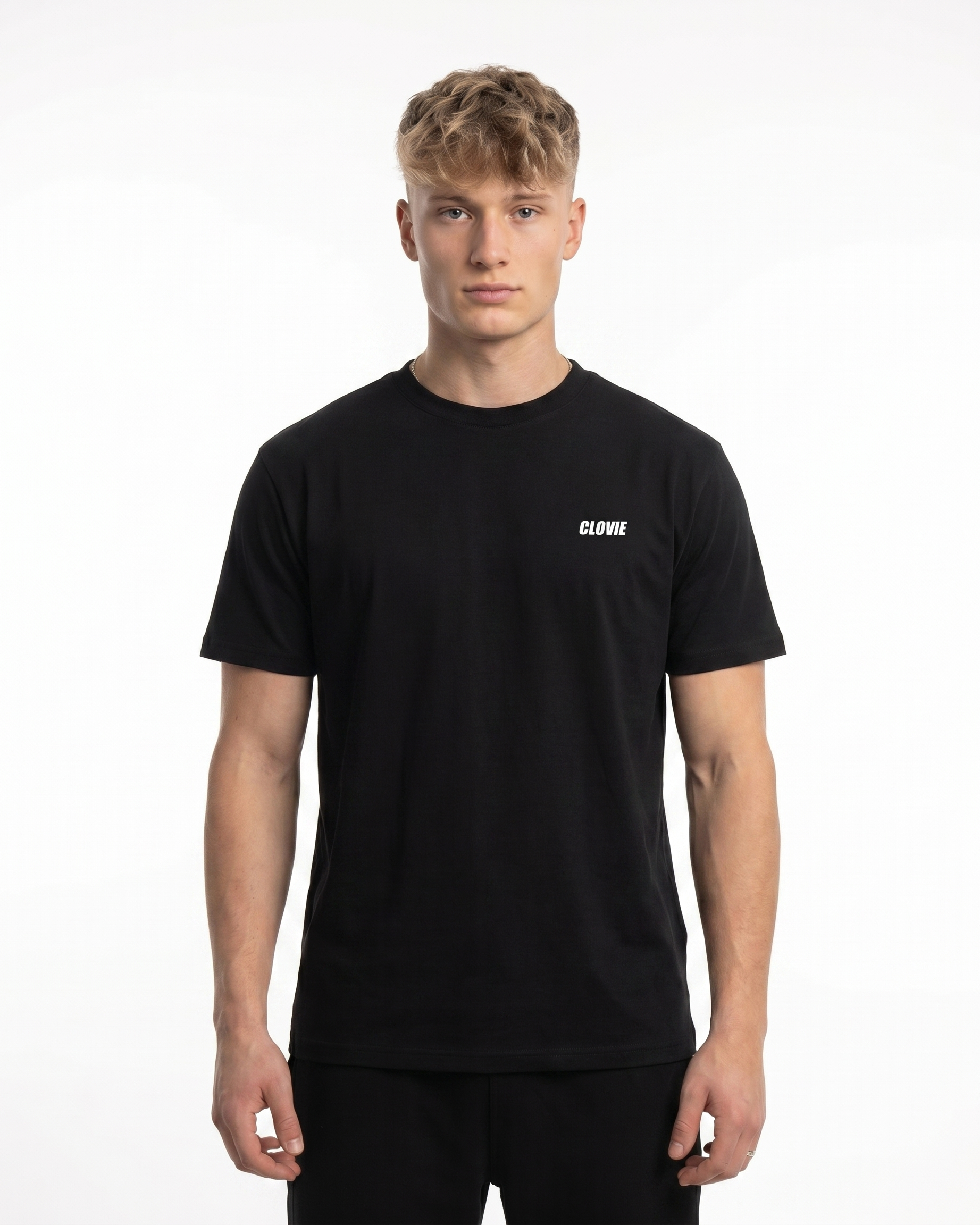 Bird universum Standard Tee Schwarz Vorderansicht - CLOVIE Streetwear
