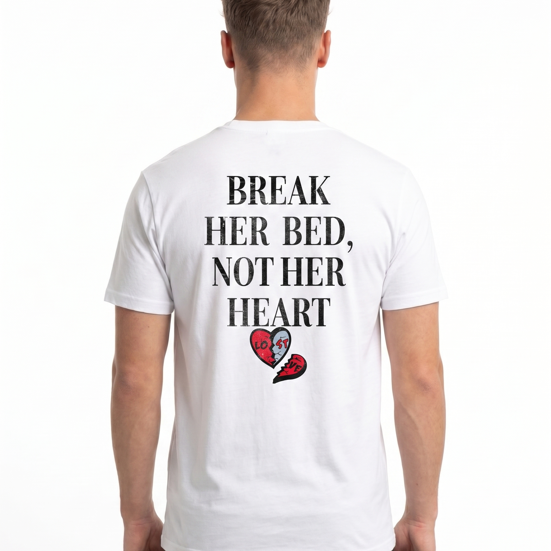 Break her bed Standard Tee White Rueckansicht