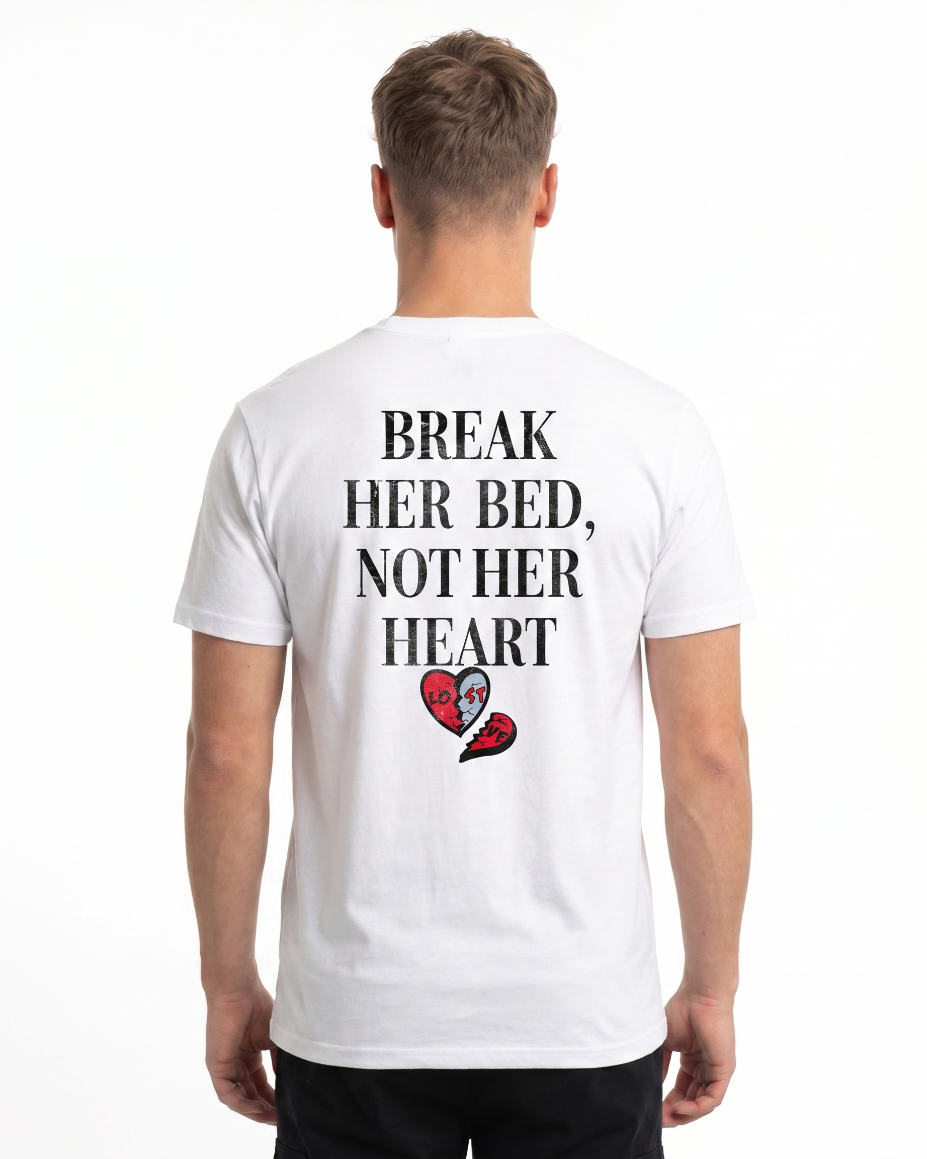 Break her bed Standard Tee White Rueckansicht