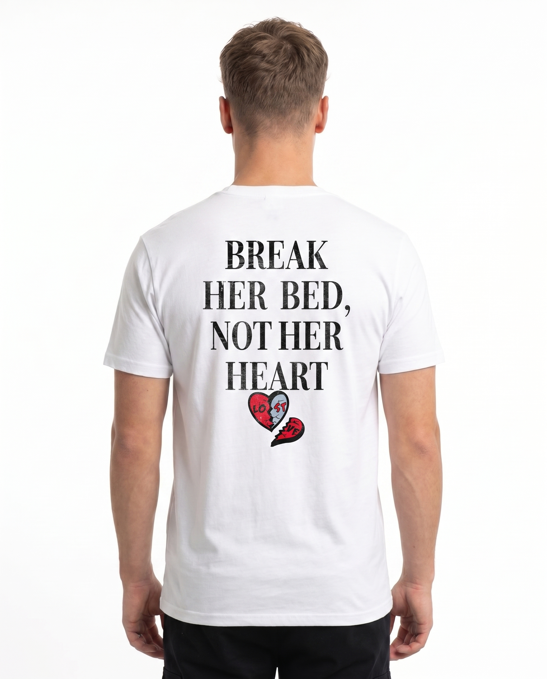 Break her bed Standard Tee White Rueckansicht