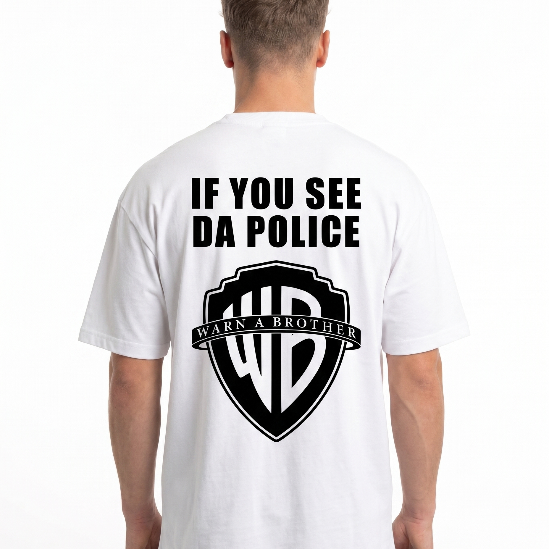 If you see da police OVS White Rueckseite