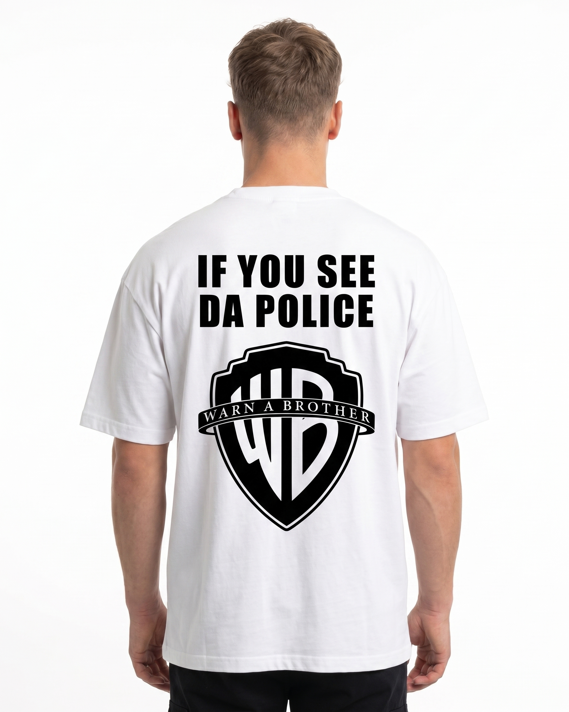 If you see da police OVS White Rueckseite