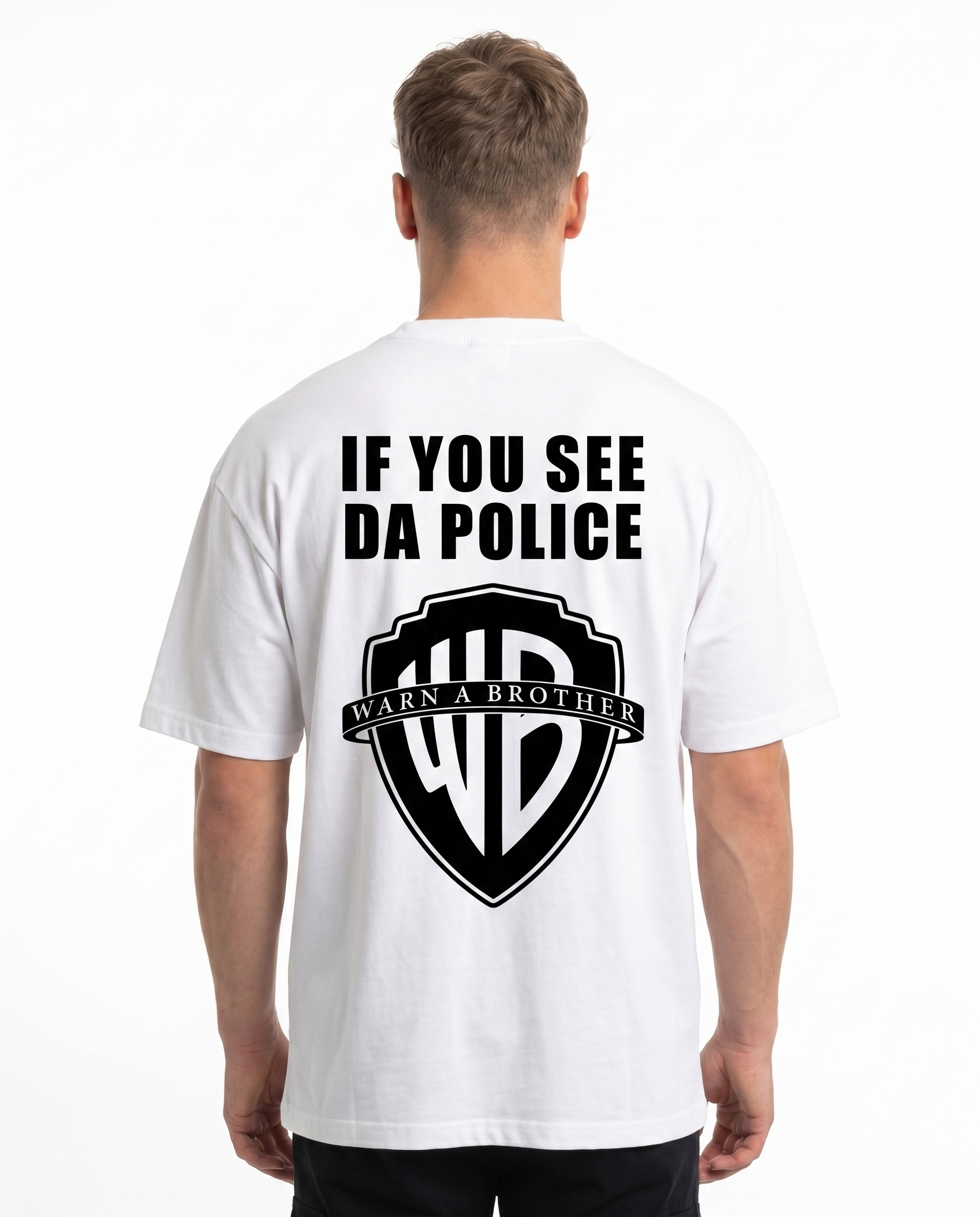 If you see da police OVS White Rueckseite
