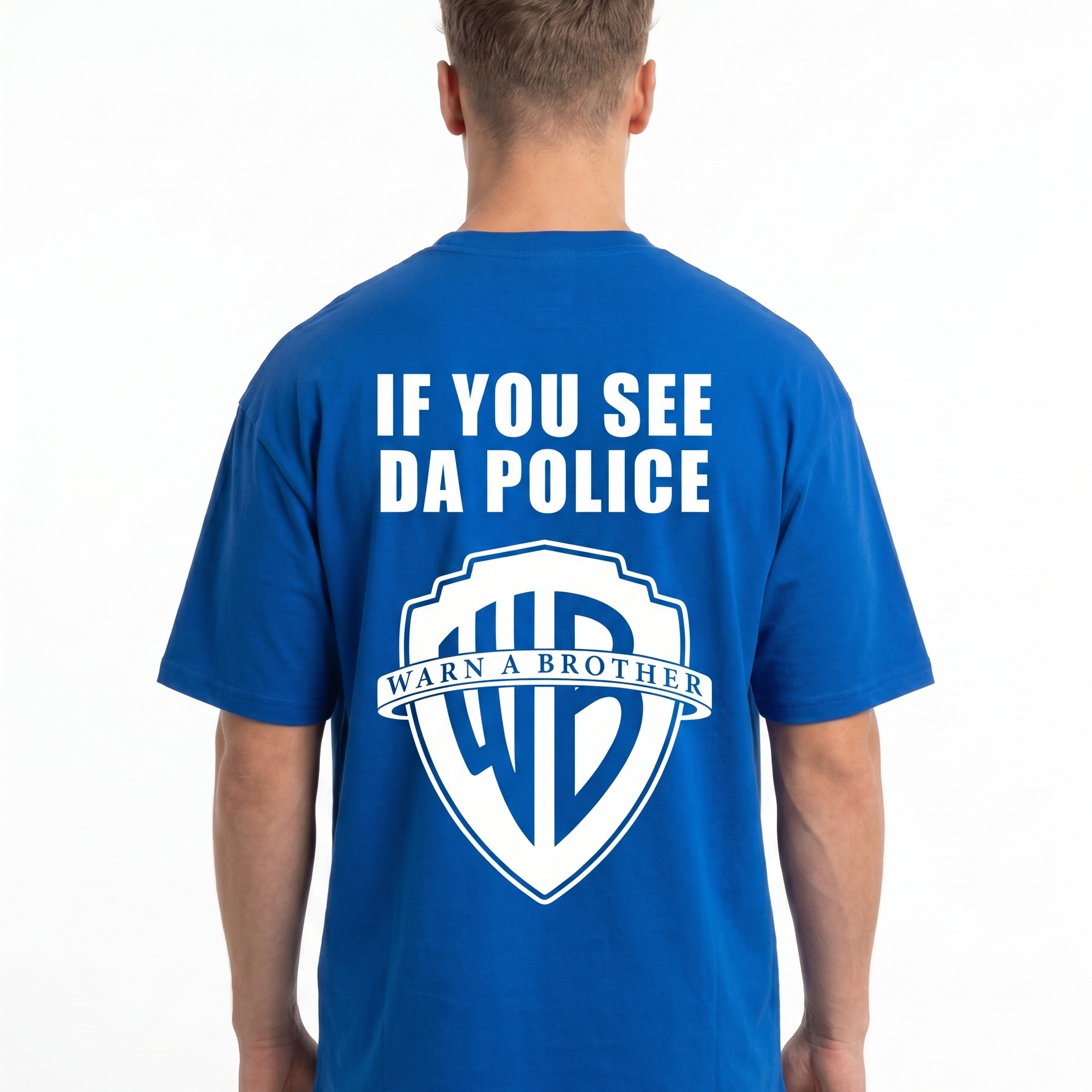If you see da police OVS Cobalt Blue Rueckseite