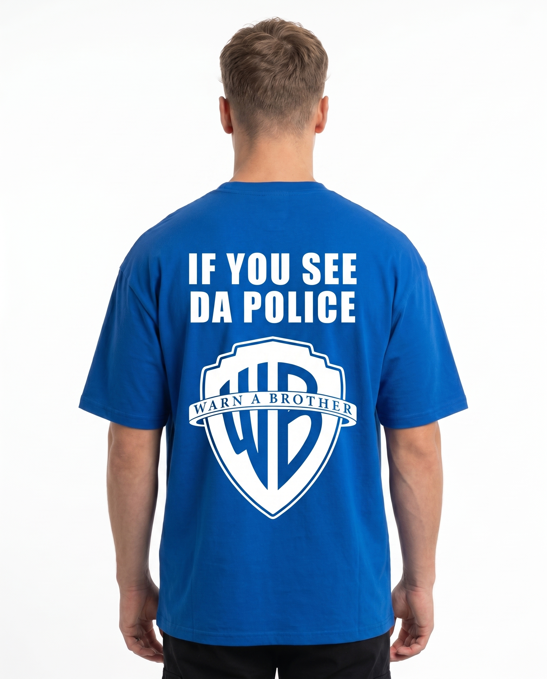 If you see da police OVS Cobalt Blue Rueckseite