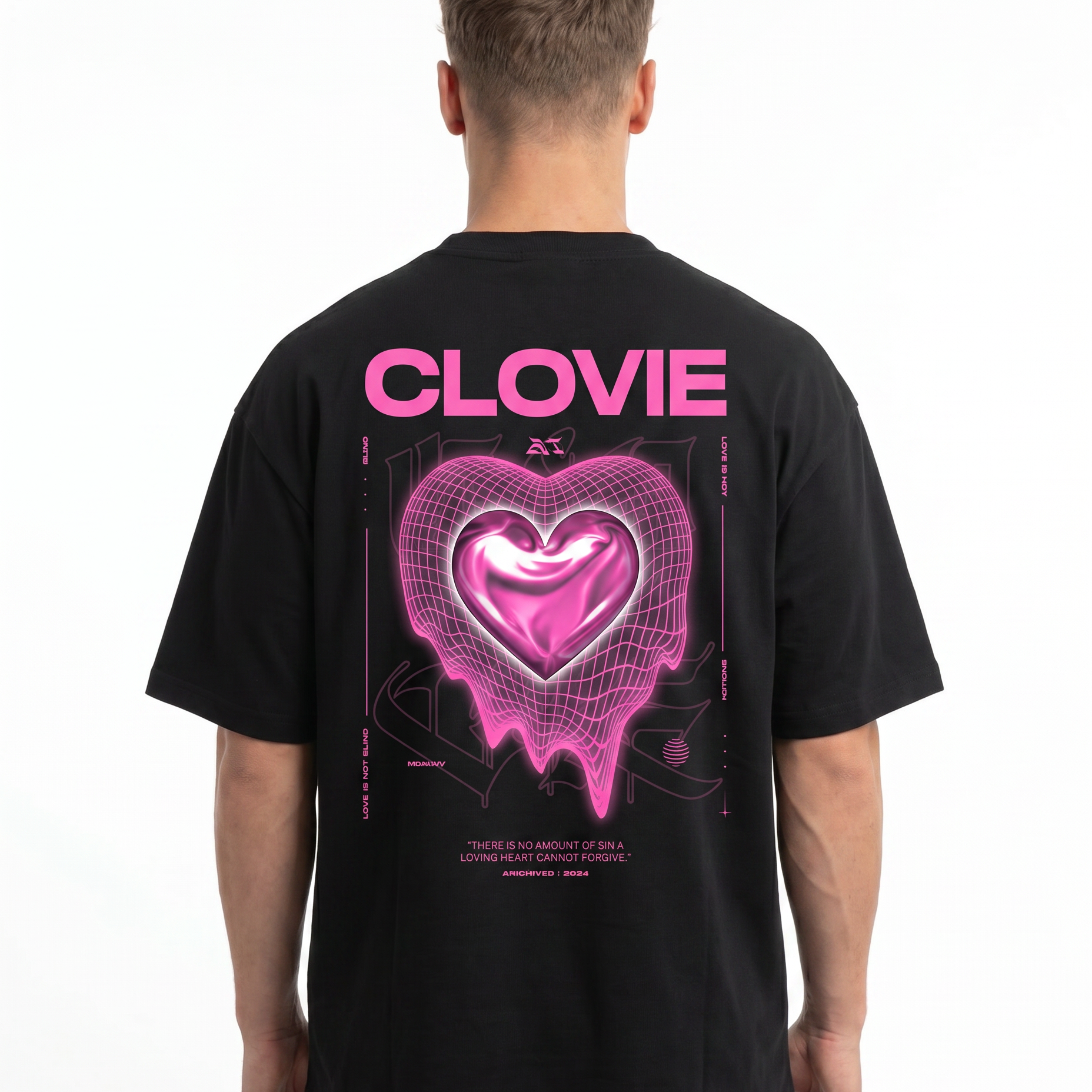 Loving heart OVS Black Rueckseite