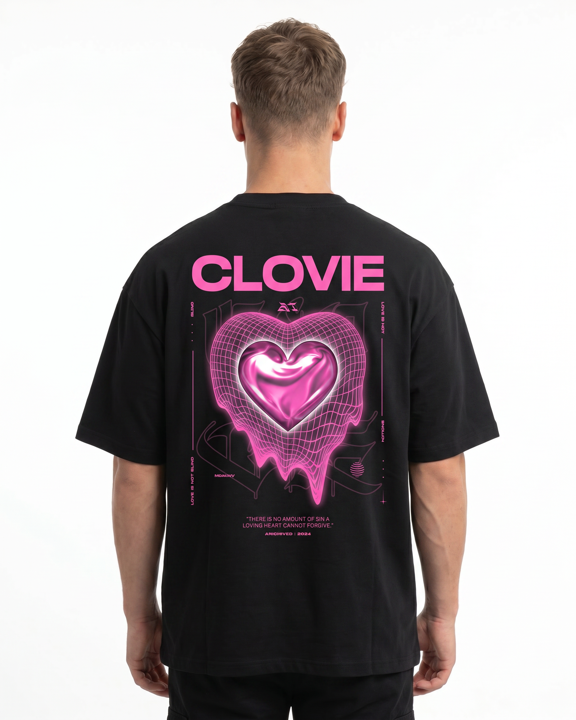 Loving heart OVS Black Rueckseite