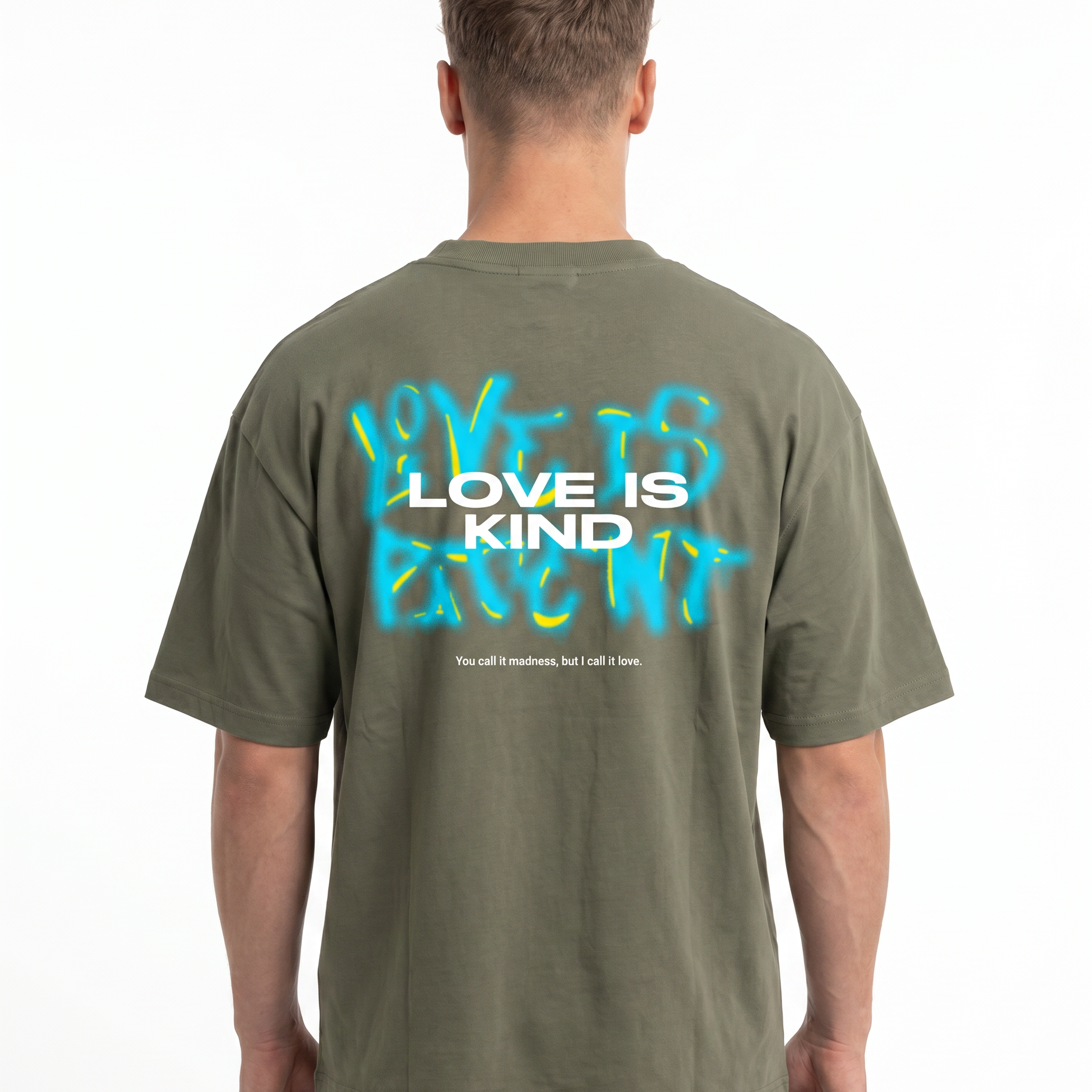 Love is kind OVS Khaki Rueckseite