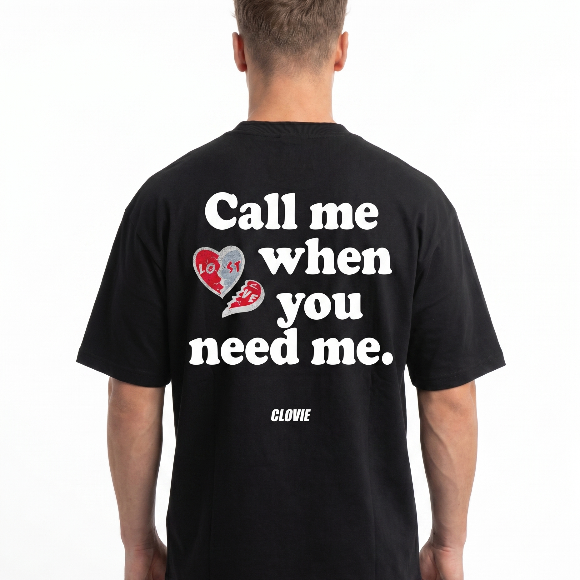 Call me when you need me OVS Black Rueckseite