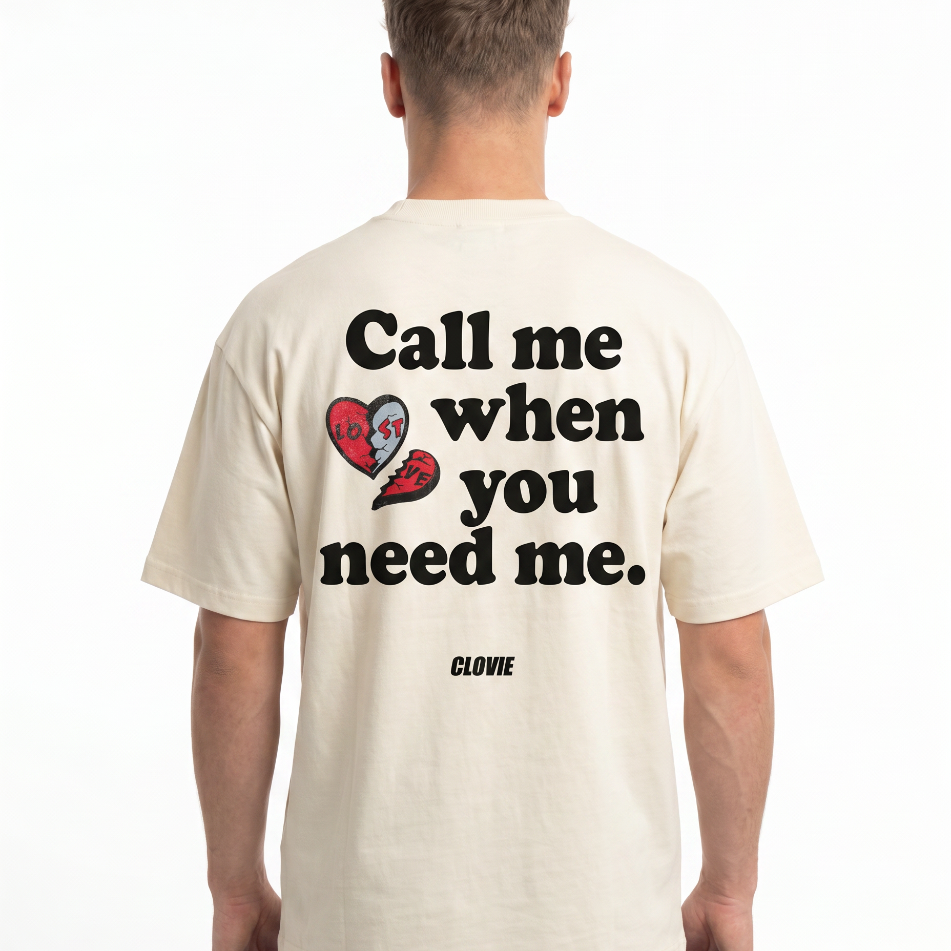 Call me when you need me OVS Natural Raw Rueckseite