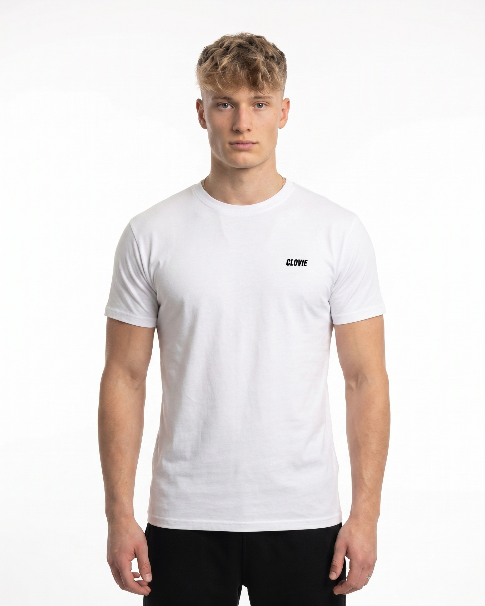 Stop existing and start living Standard Tee White Vorderansicht