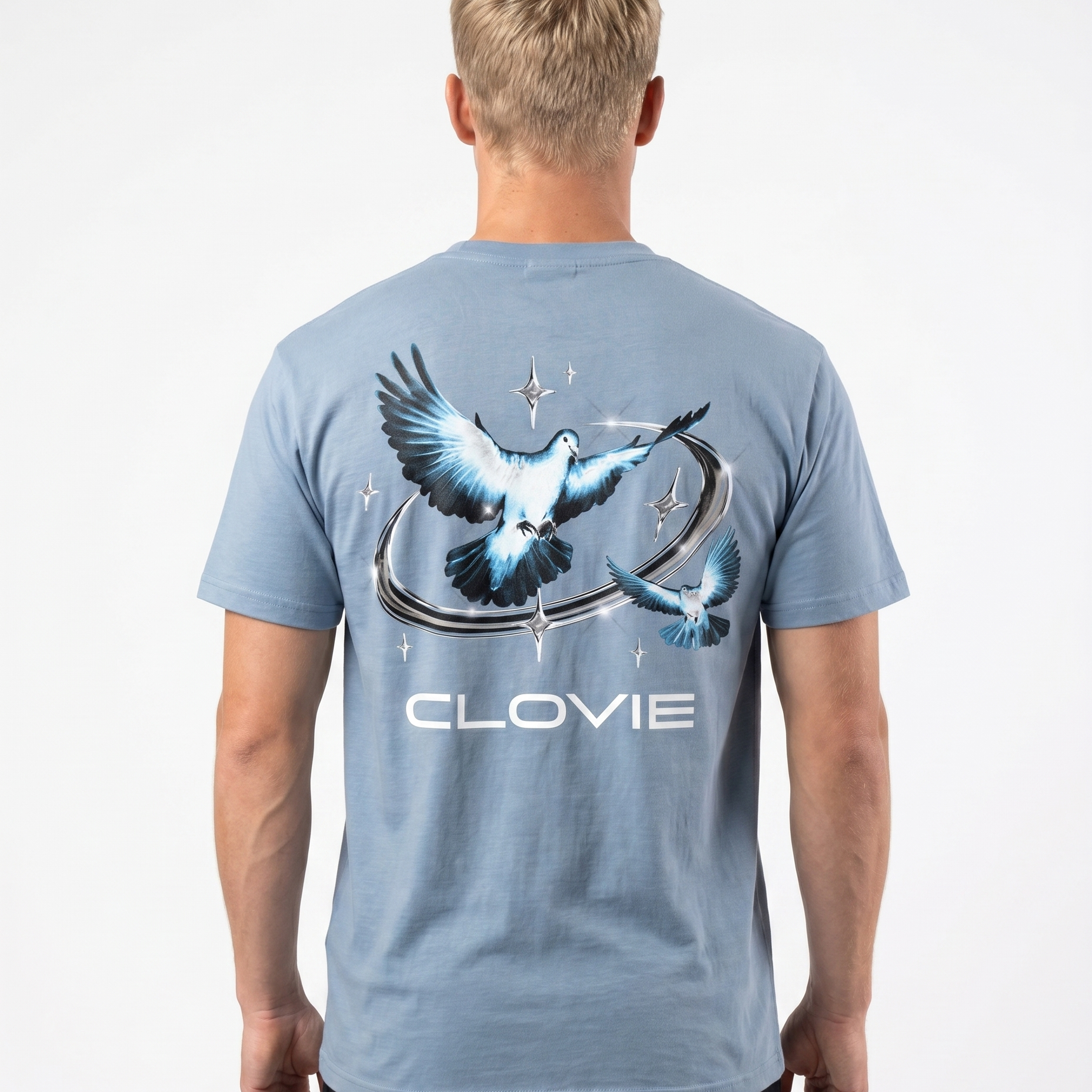Bird universum Standard Tee Chambray Rueckansicht