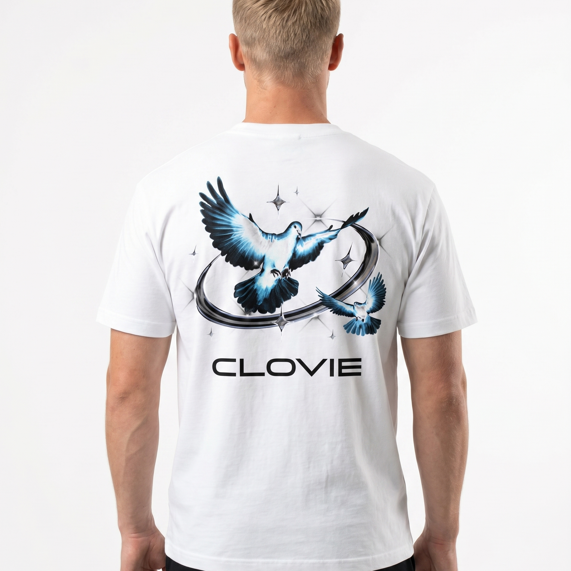 Bird universum Standard Tee White Rueckansicht