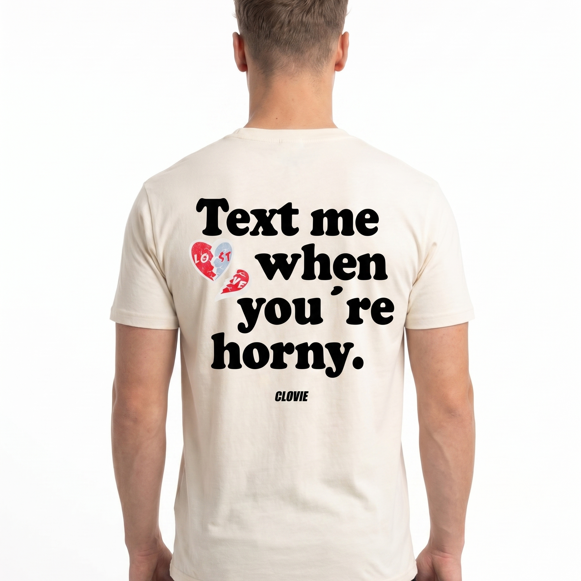Text me Standard Tee Vintage White Rueckansicht