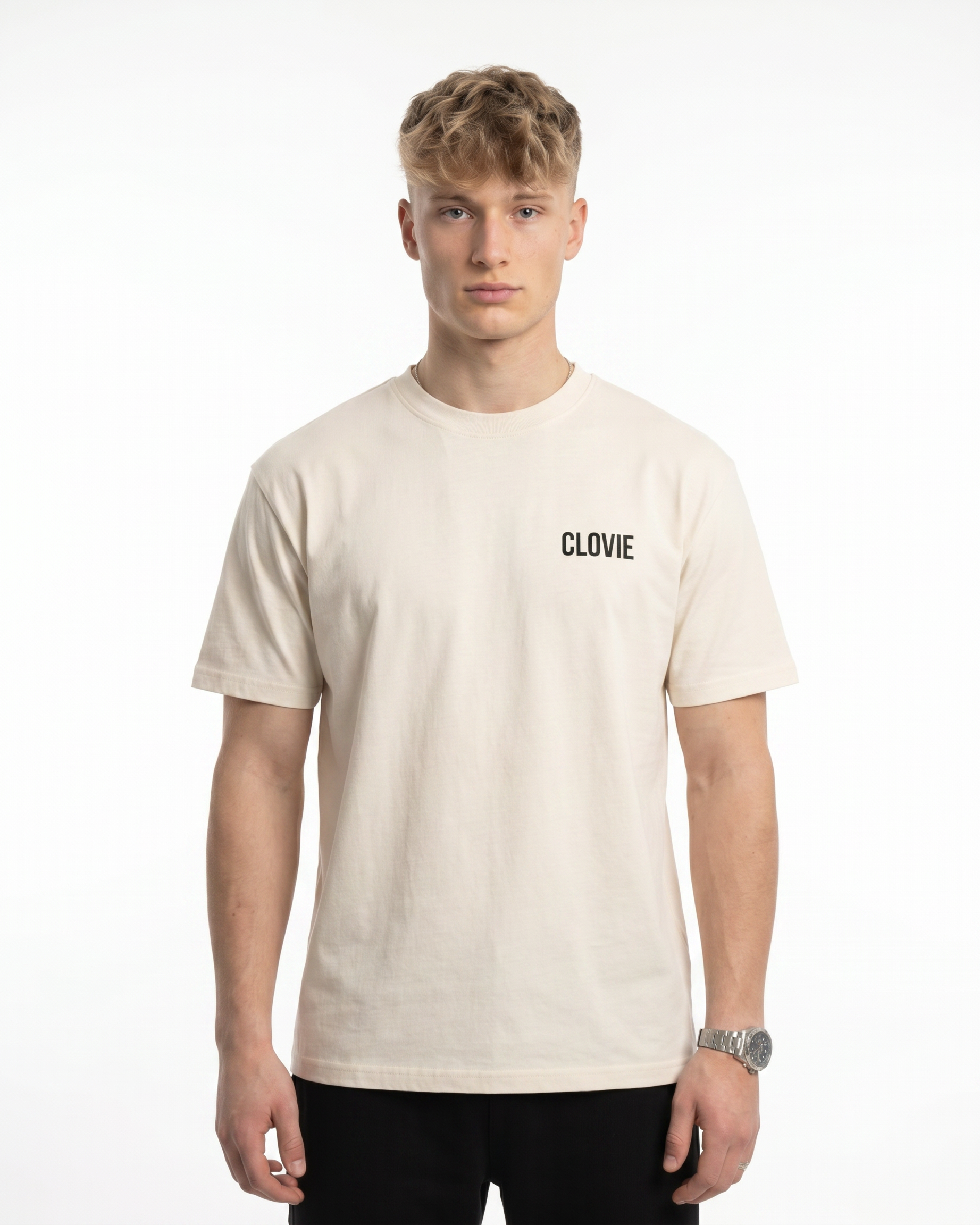 Always late Standard Tee Natural Raw Vorderansicht
