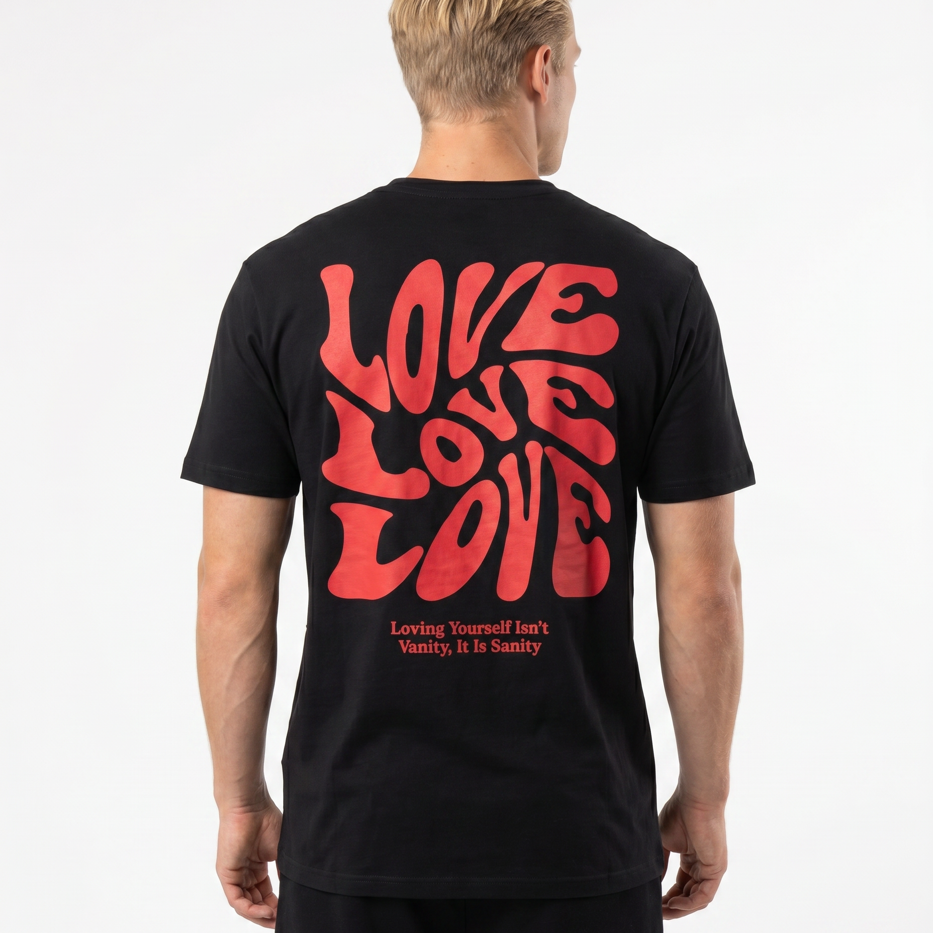 Loving yourself Standard Tee Black Rueckansicht