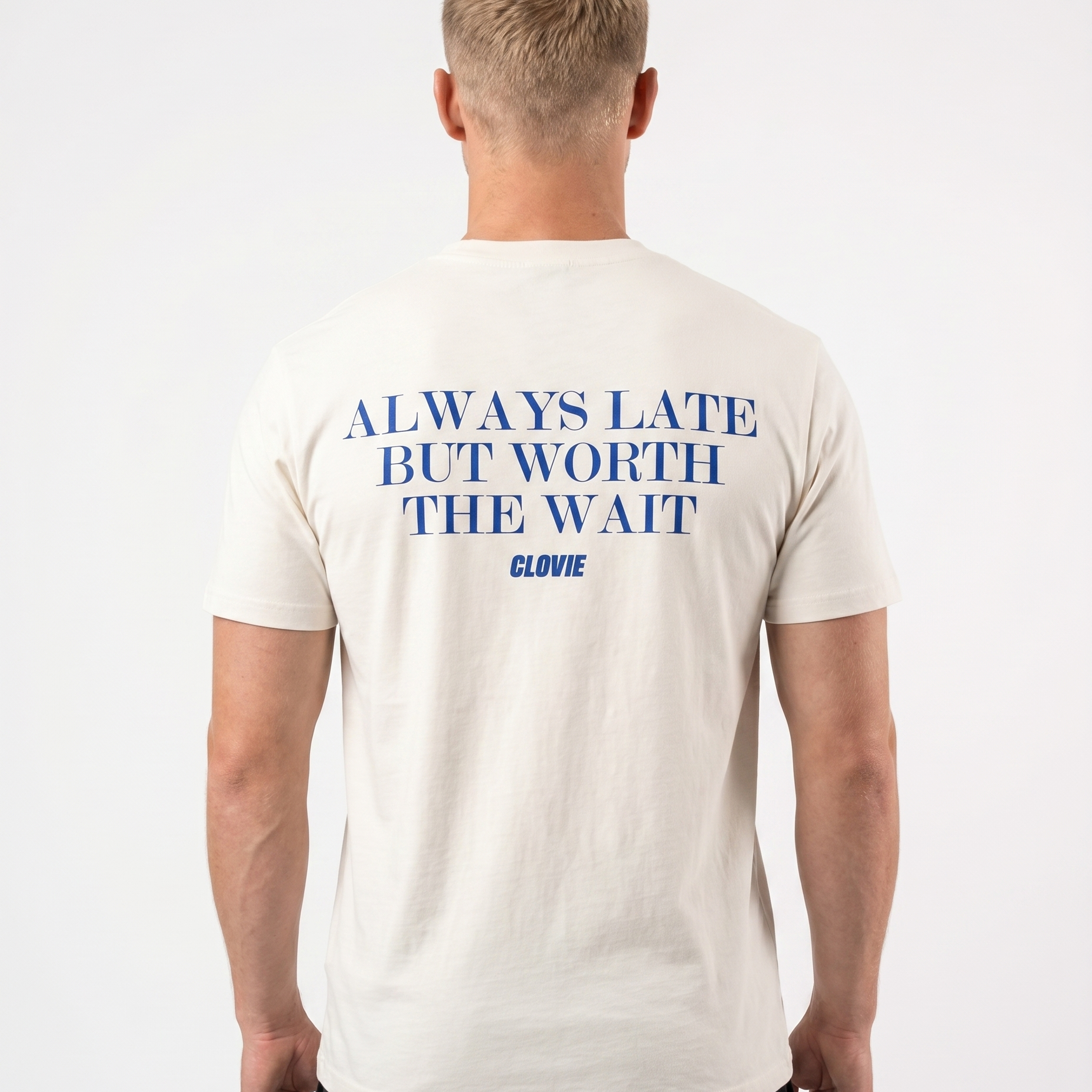Always late Standard Tee Vintage White Rueckansicht