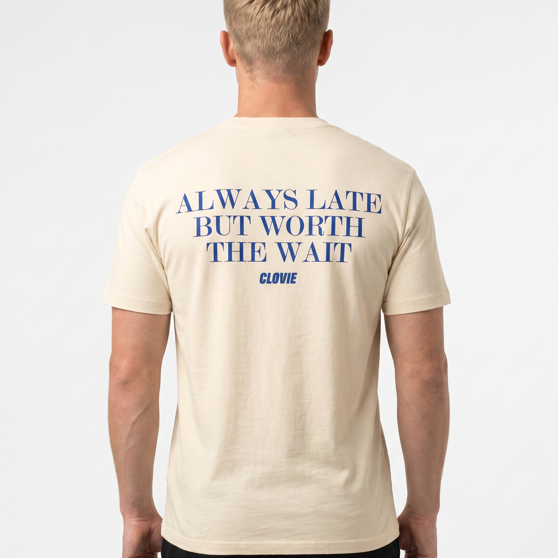 Always late Standard Tee Natural Raw Rueckansicht