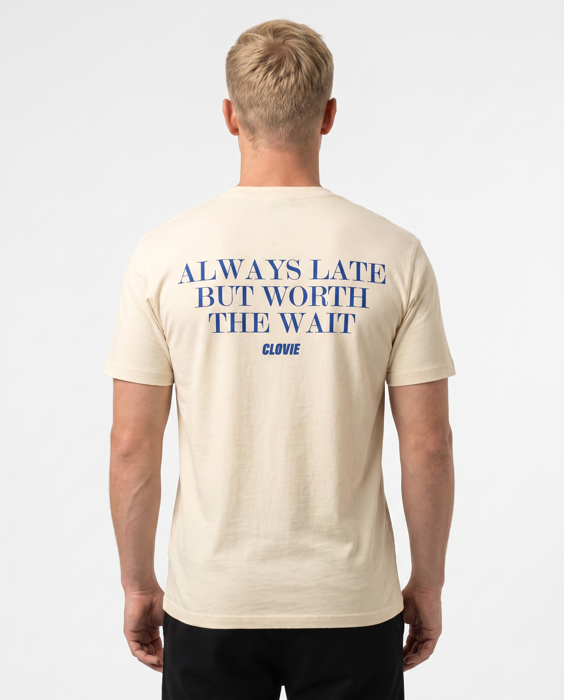 Always late Standard Tee Natural Raw Rueckansicht