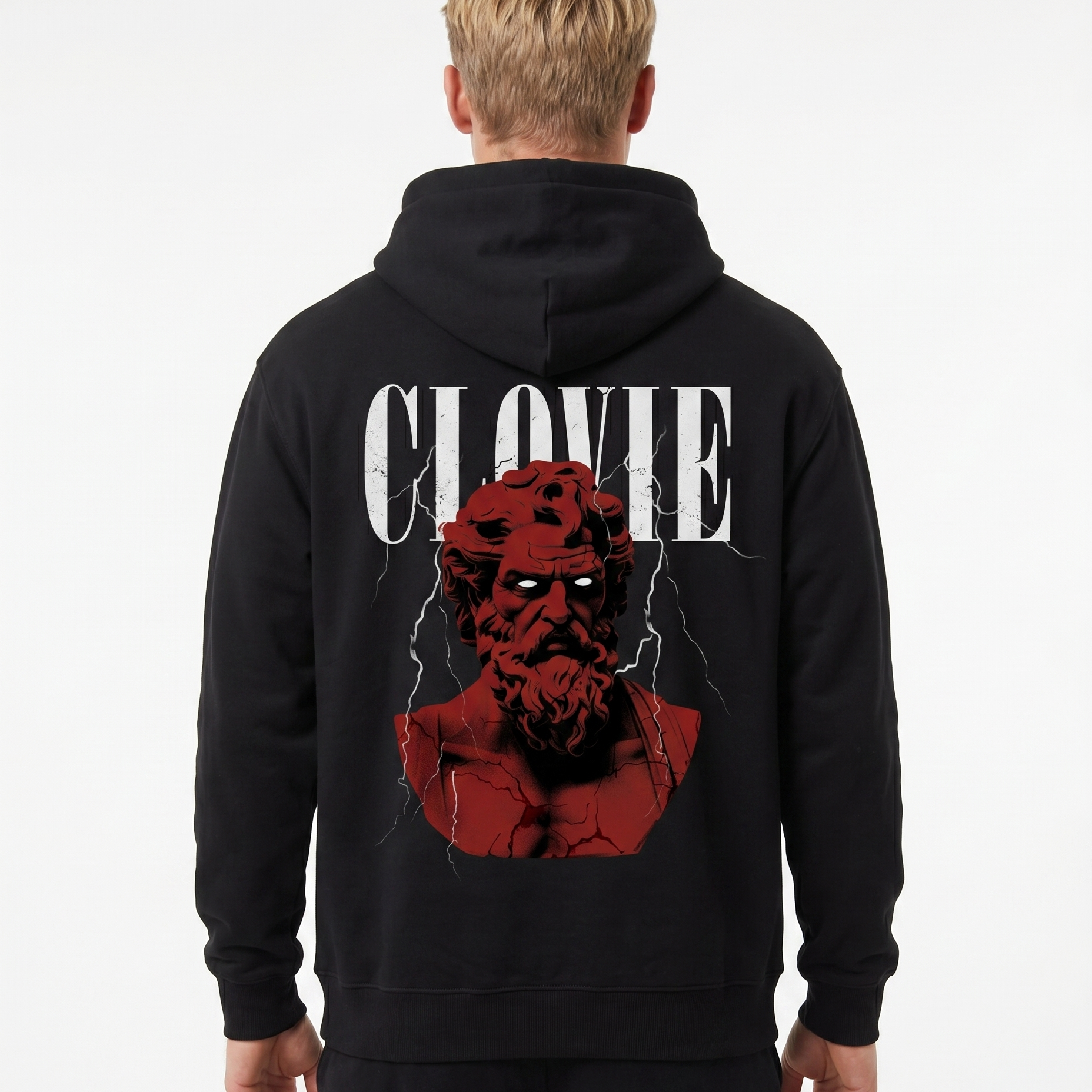 Zeus Hoodie Jet Black Rueckansicht