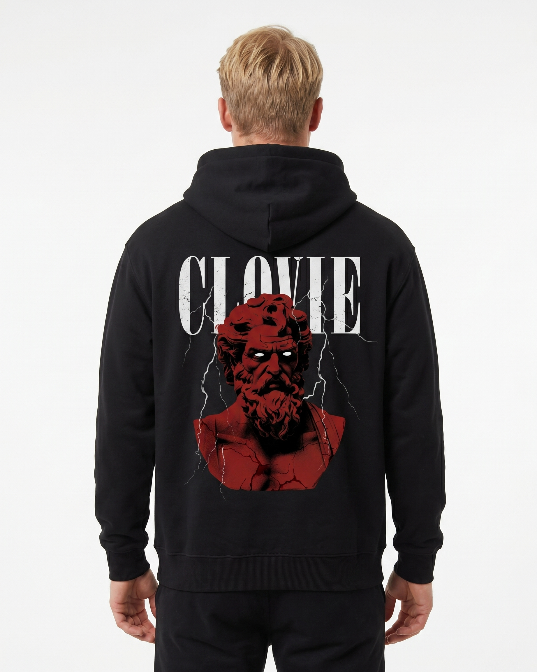 Zeus Hoodie Jet Black Rueckansicht
