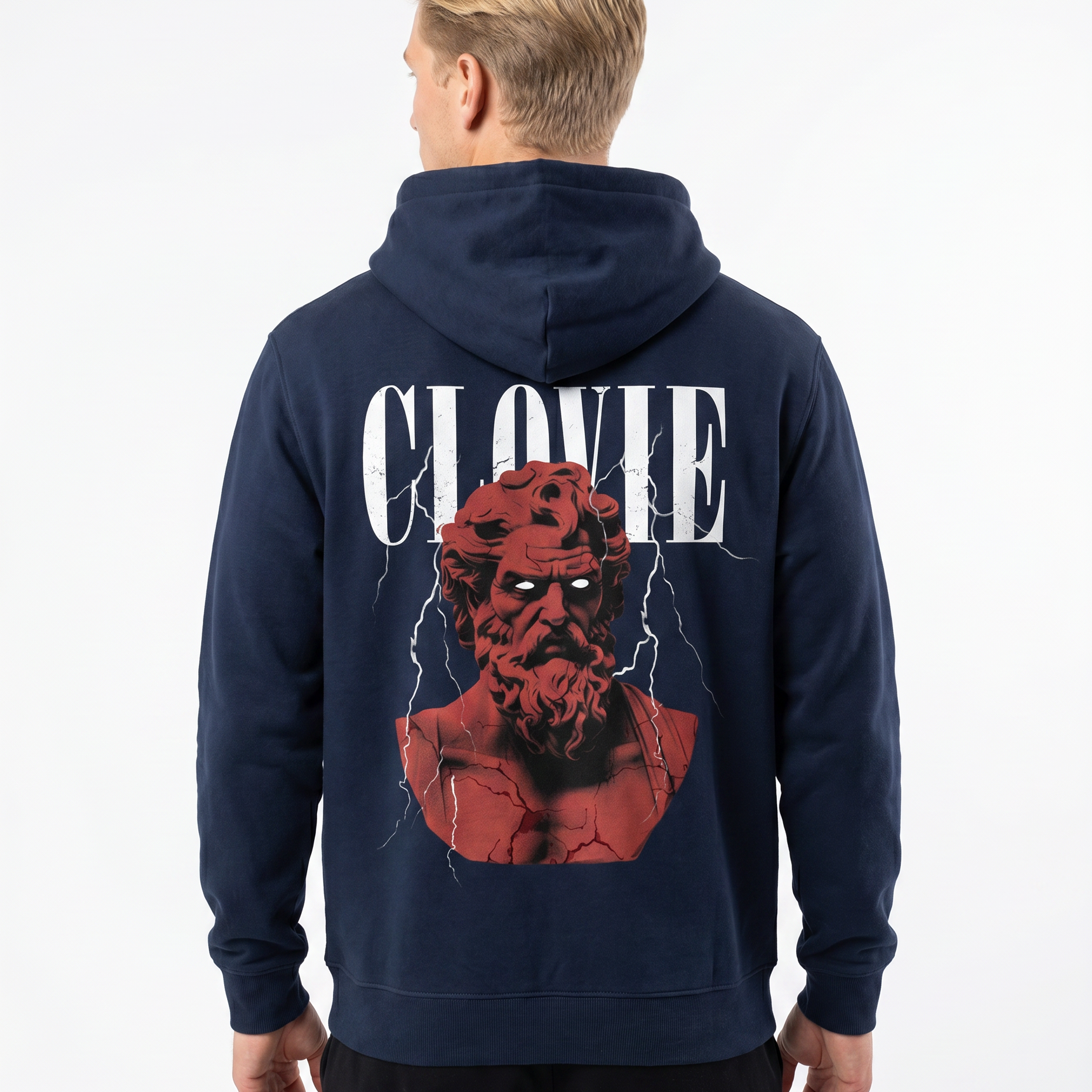 Zeus Hoodie New French Navy Rueckansicht