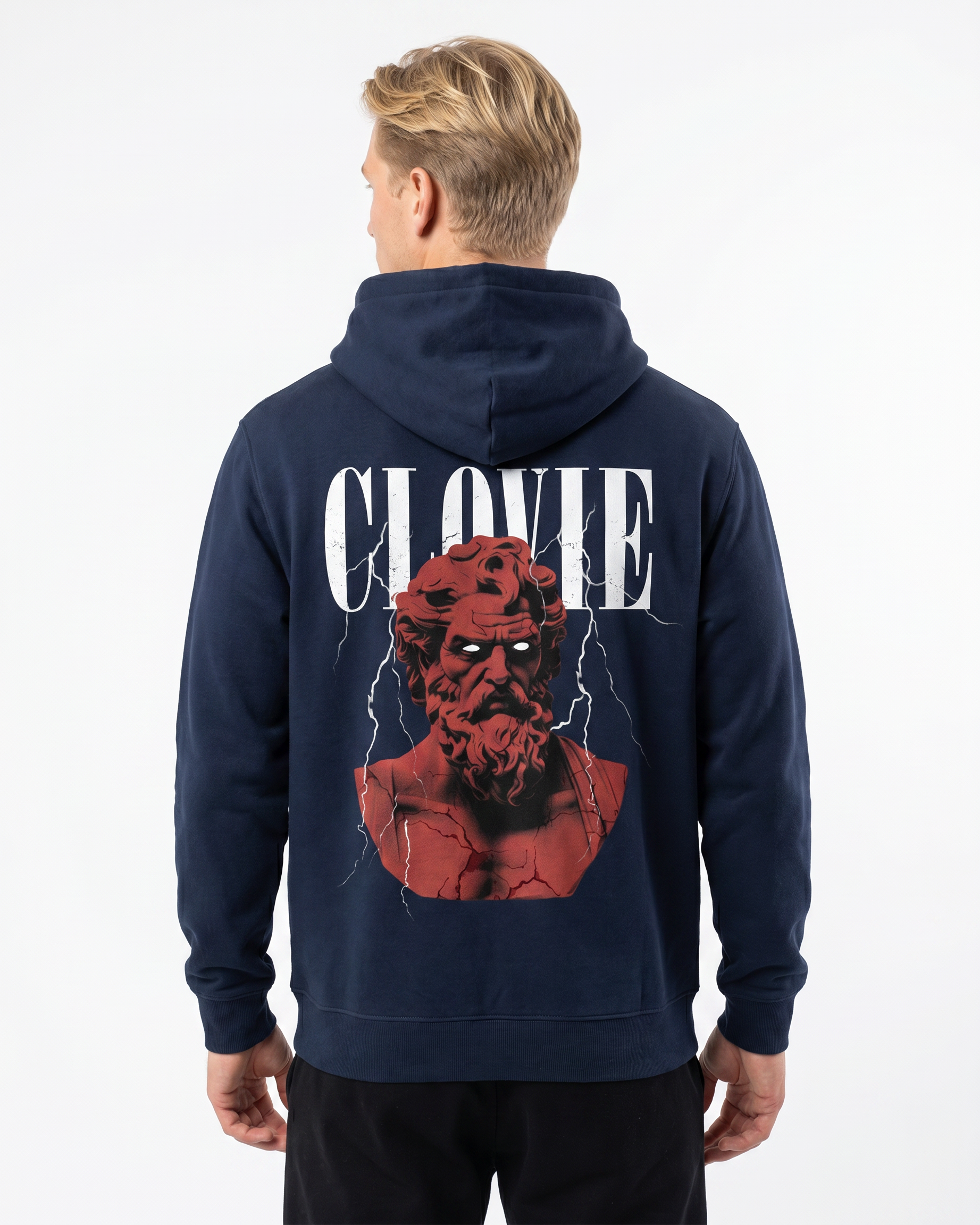 Zeus Hoodie New French Navy Rueckansicht