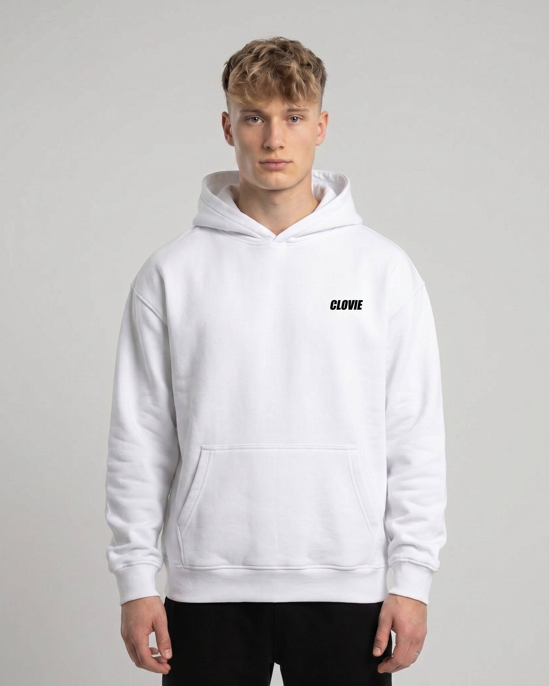Nissan R34 OVS Hoodie Arctic White Front
