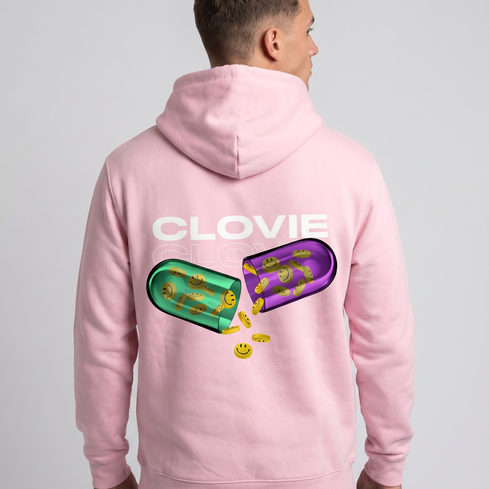 Happy pills Baby Pink Back