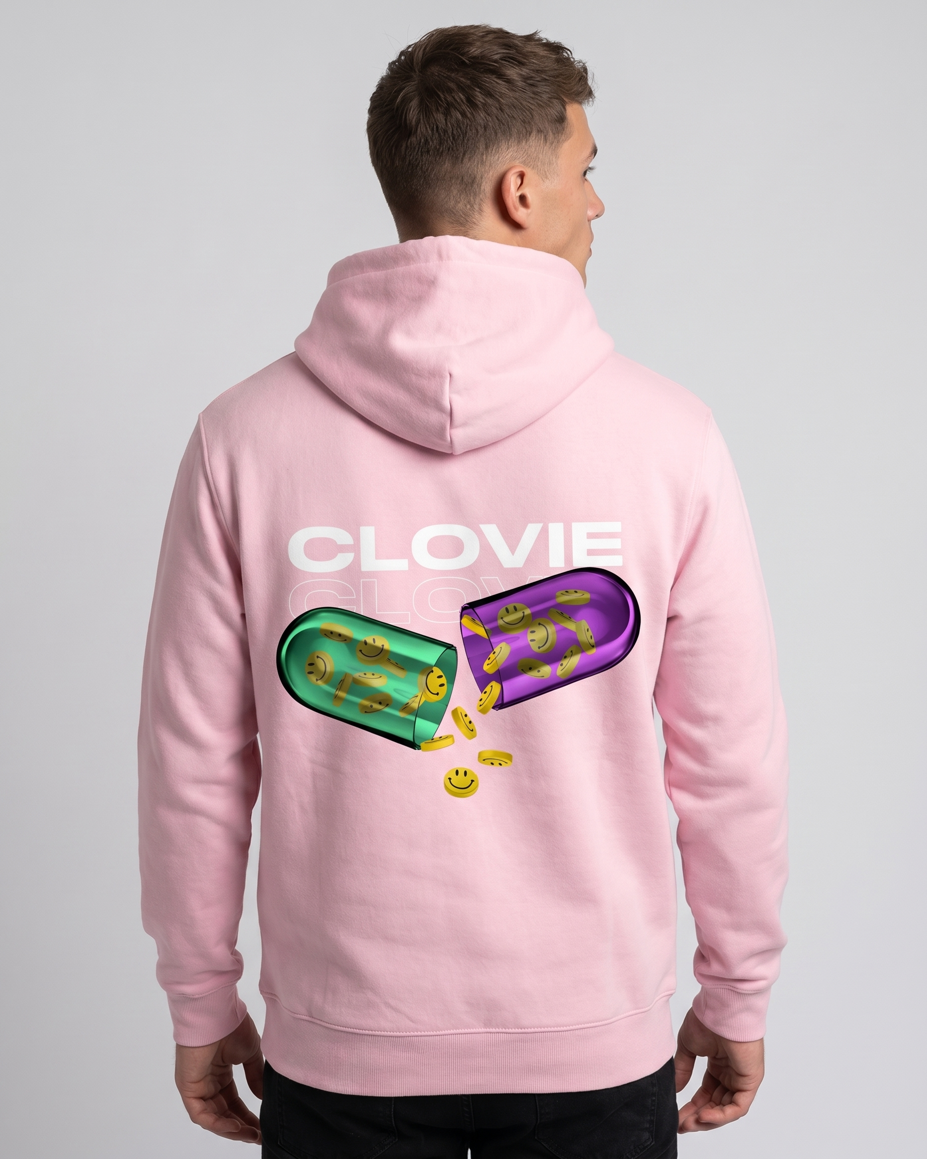 Happy pills Baby Pink Back