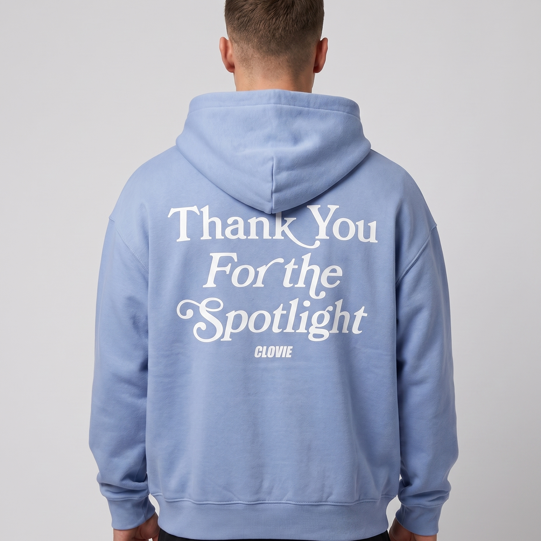 Spotlight Zip Powder Blue Back
