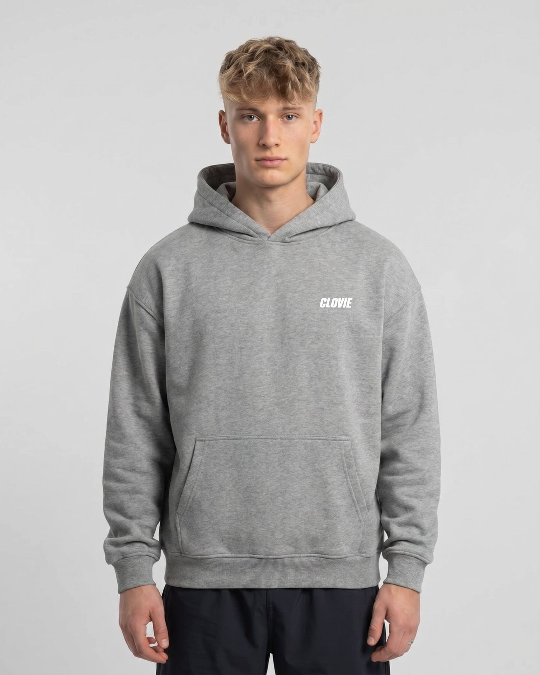 Spotlight Hoodie Light Asphalt Front