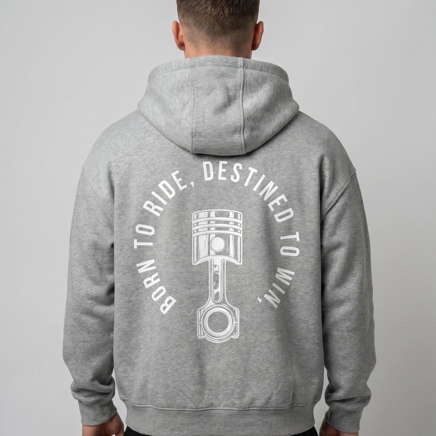 Born to ride Zip Light Asphalt Back