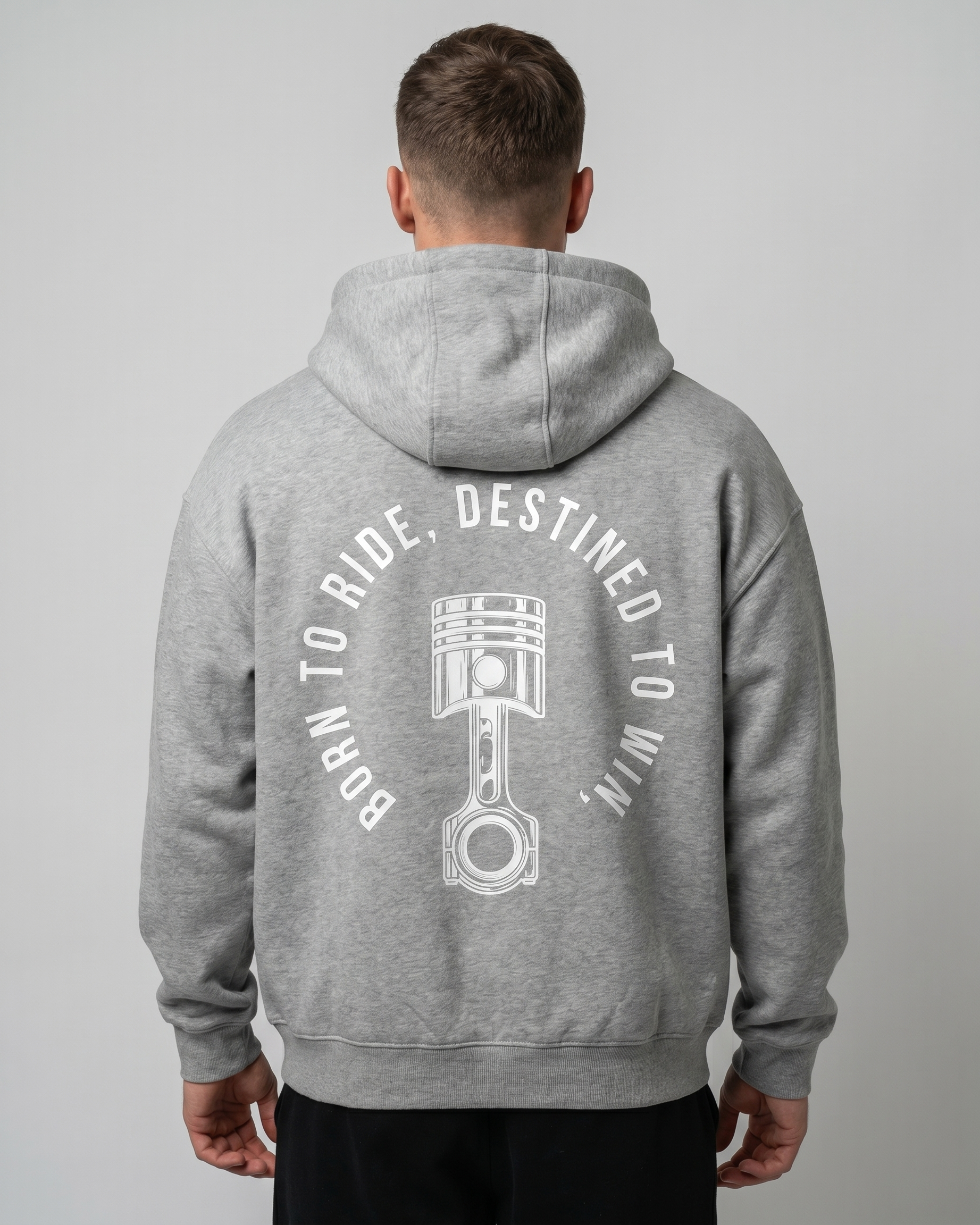 Born to ride Zip Light Asphalt Back