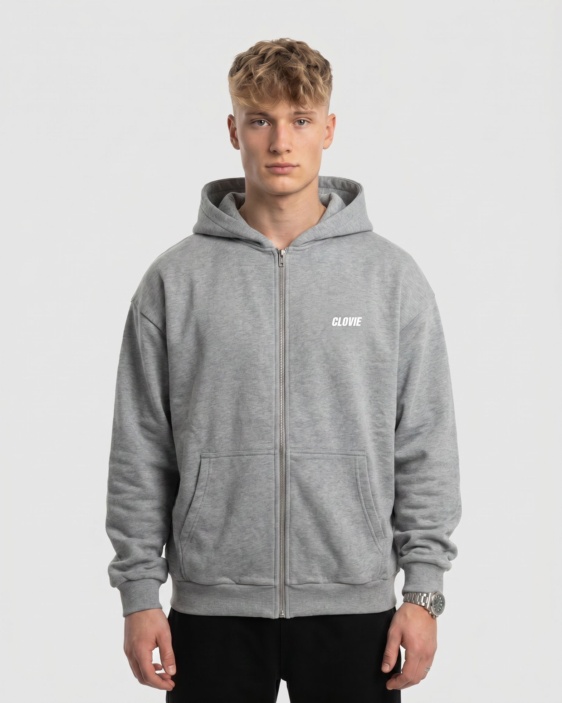 Born to ride Zip Light Asphalt Front