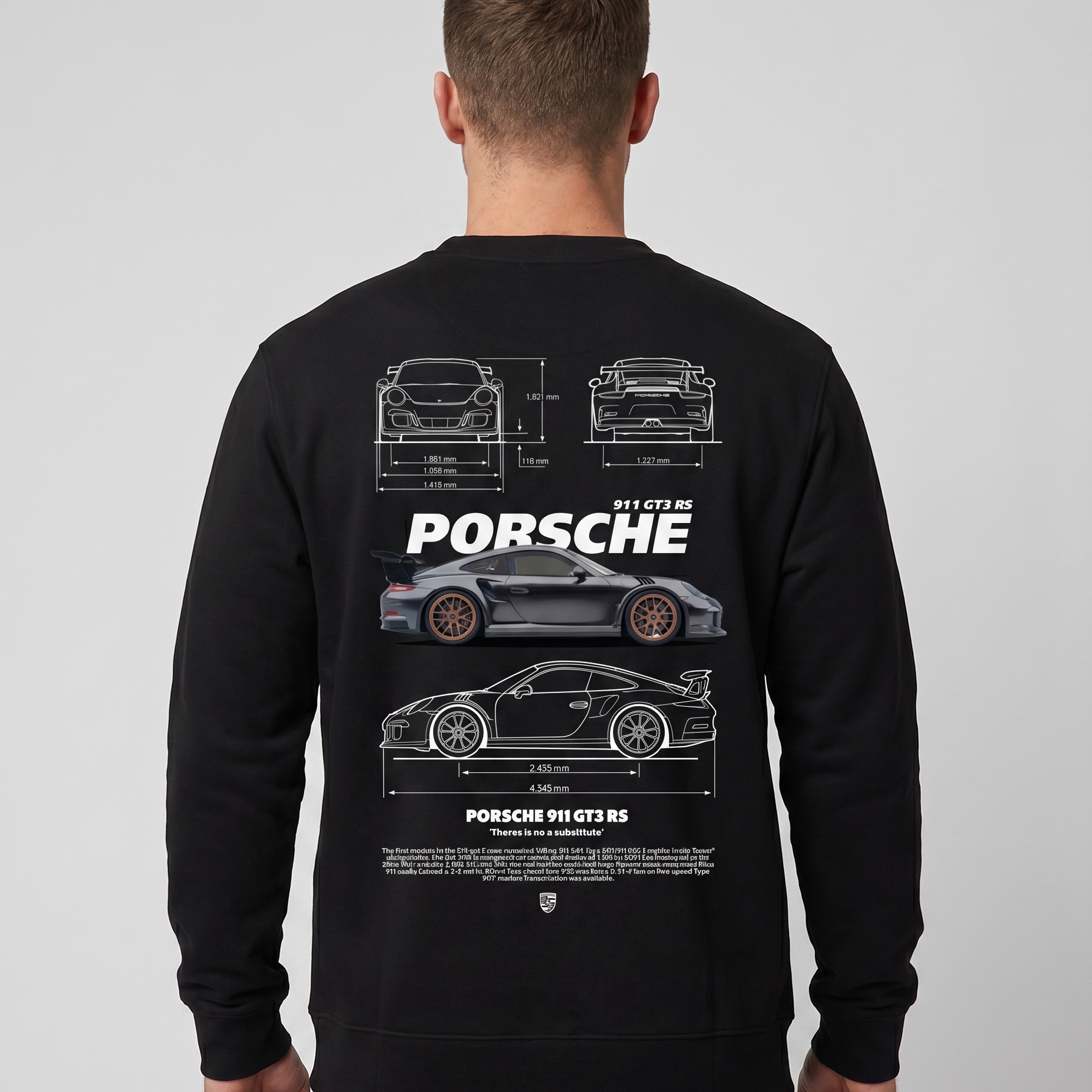 Porsche GT3 RS Sweater Black Back