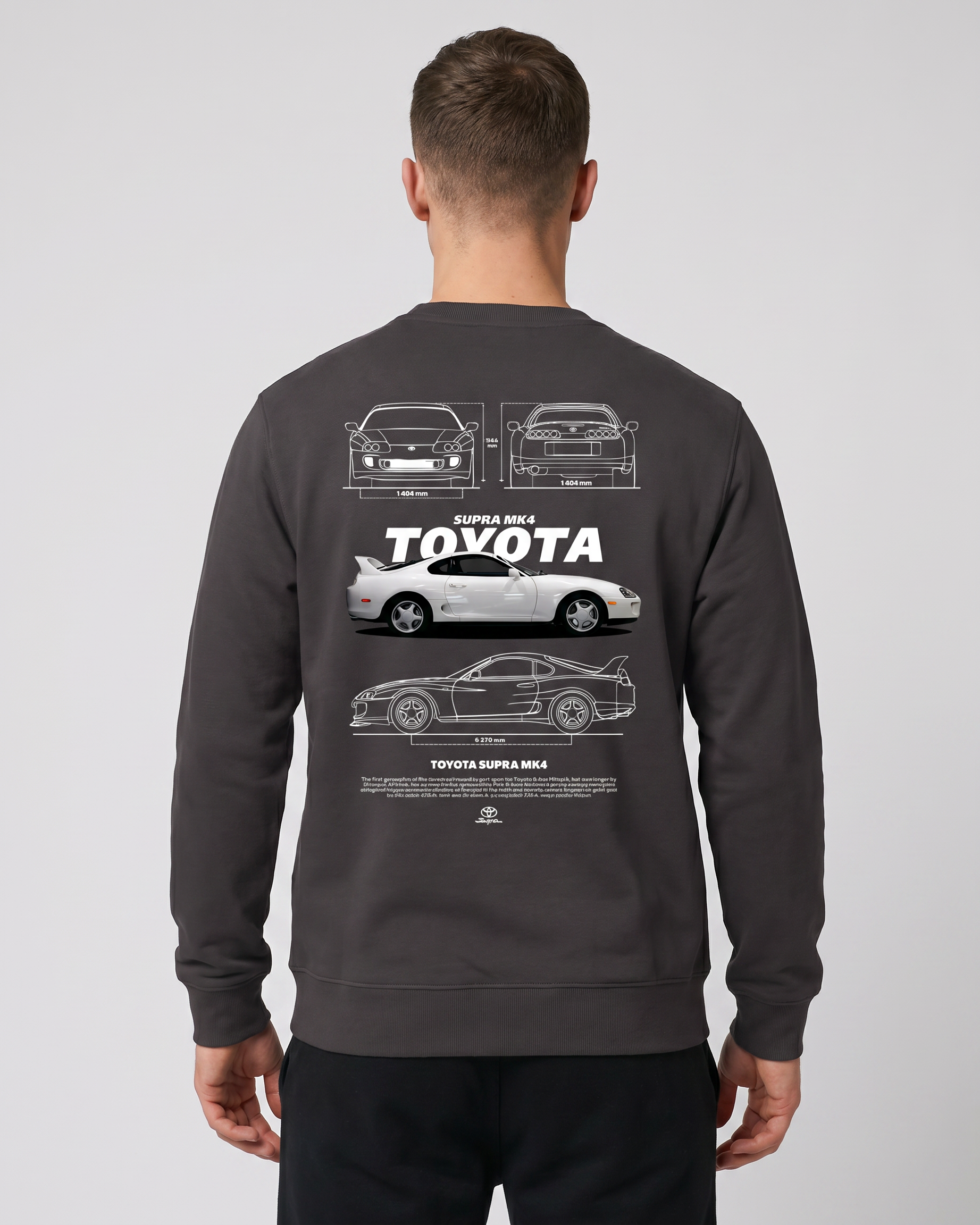 Toyota Supra Sweater Asphalt Back