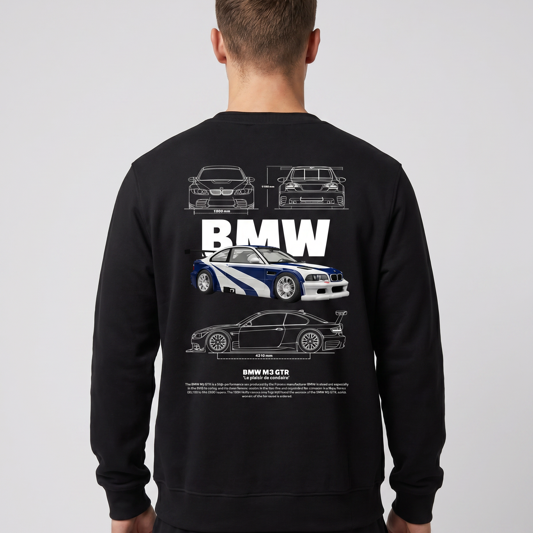 BMW M3 GTR Sweater Black Back