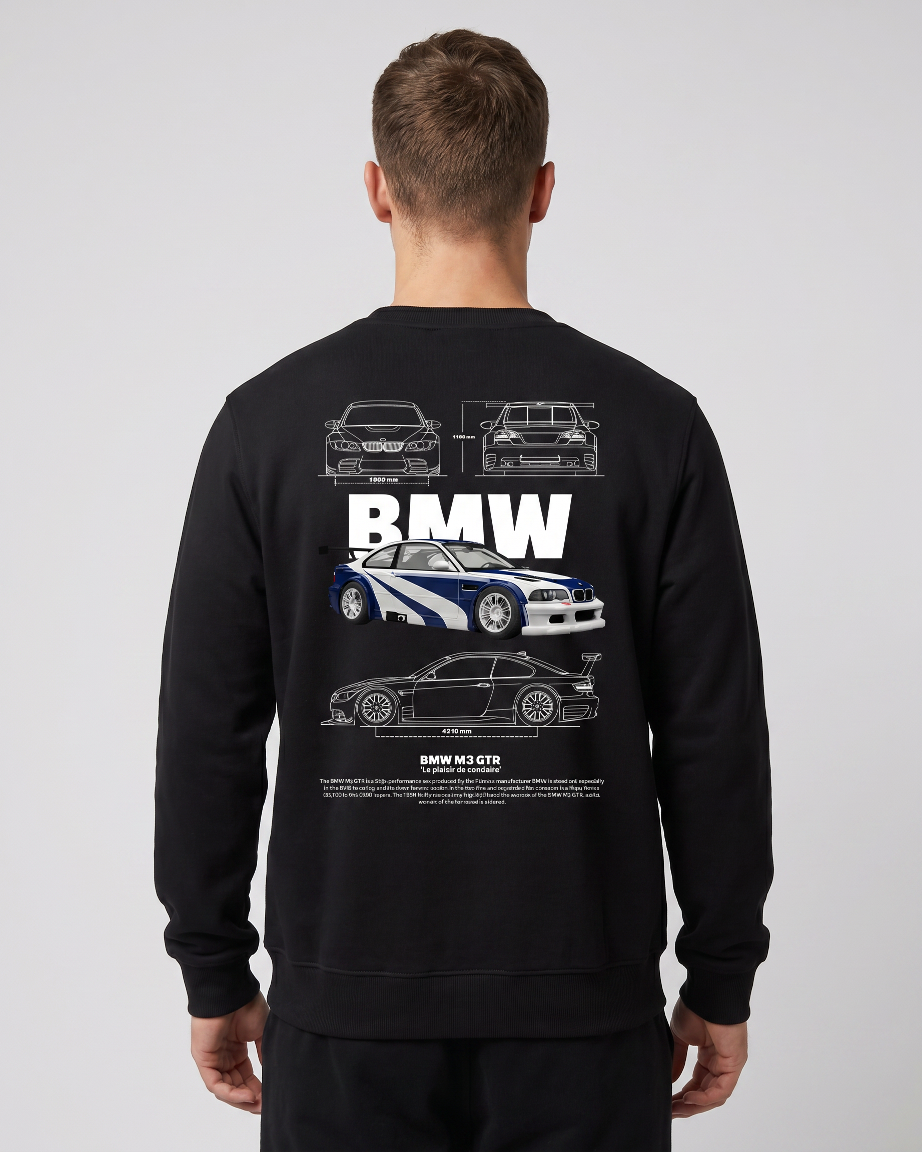 BMW M3 GTR Sweater Black Back