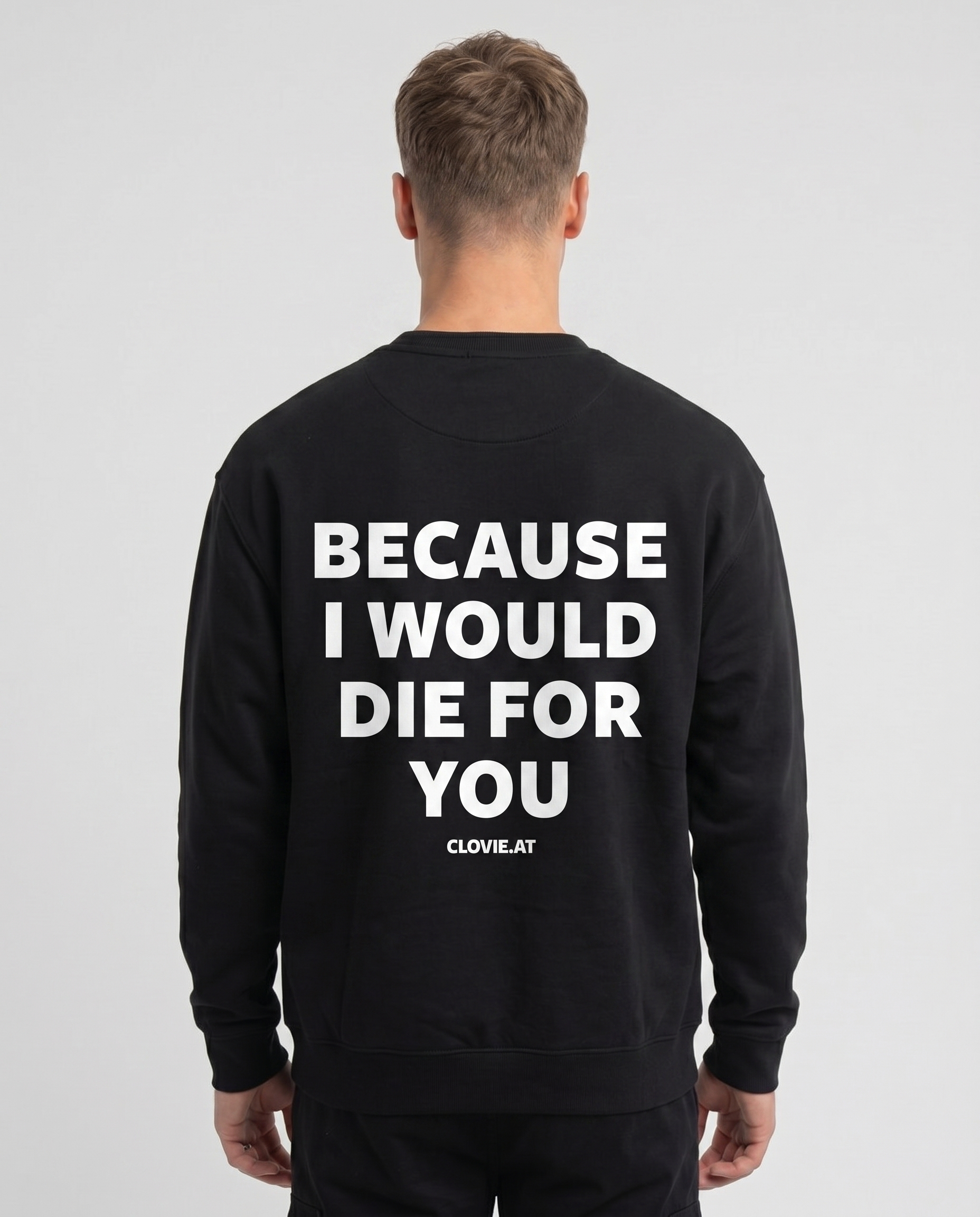 Die for you Sweater Black Back
