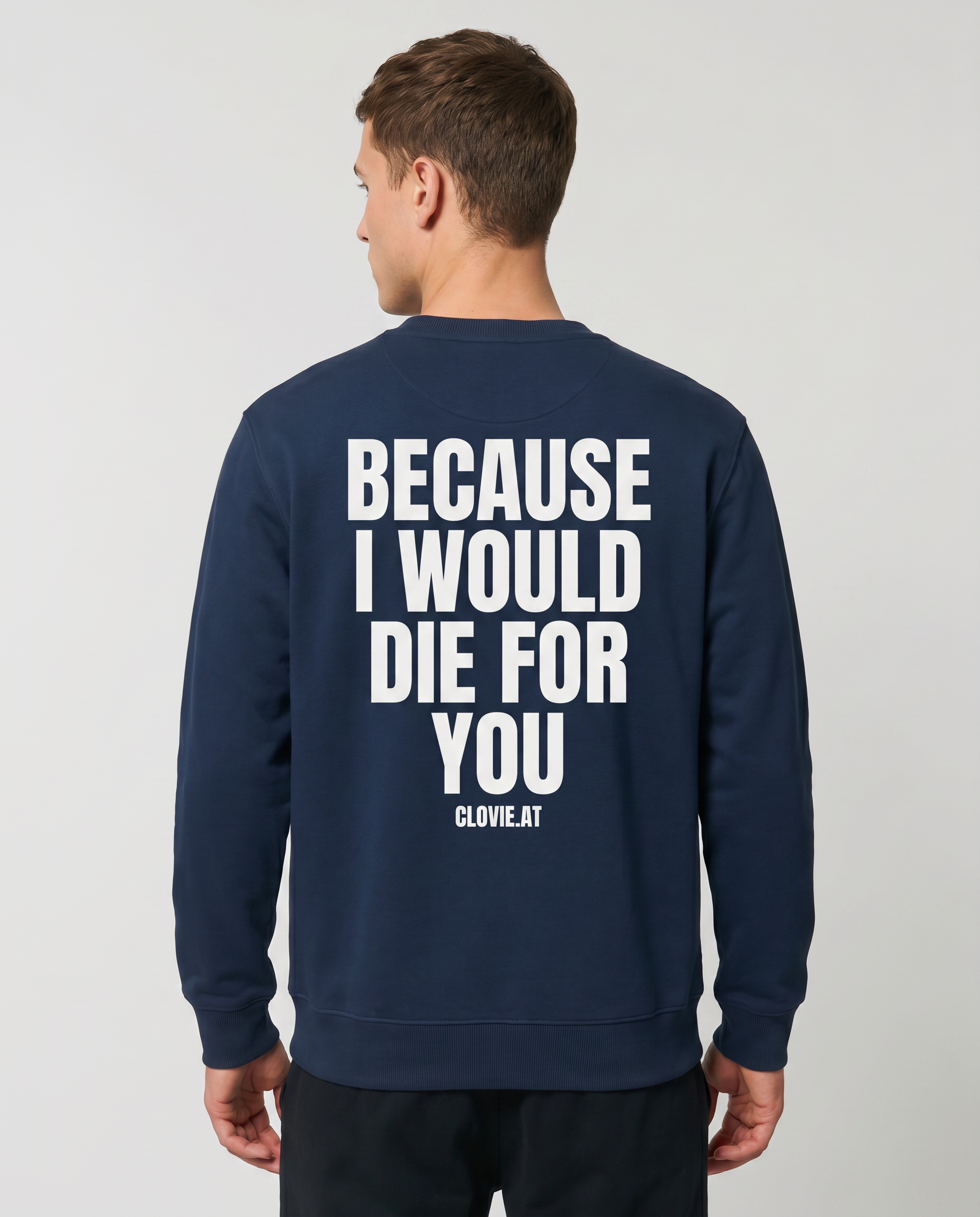 Die for you Sweater Navy Back