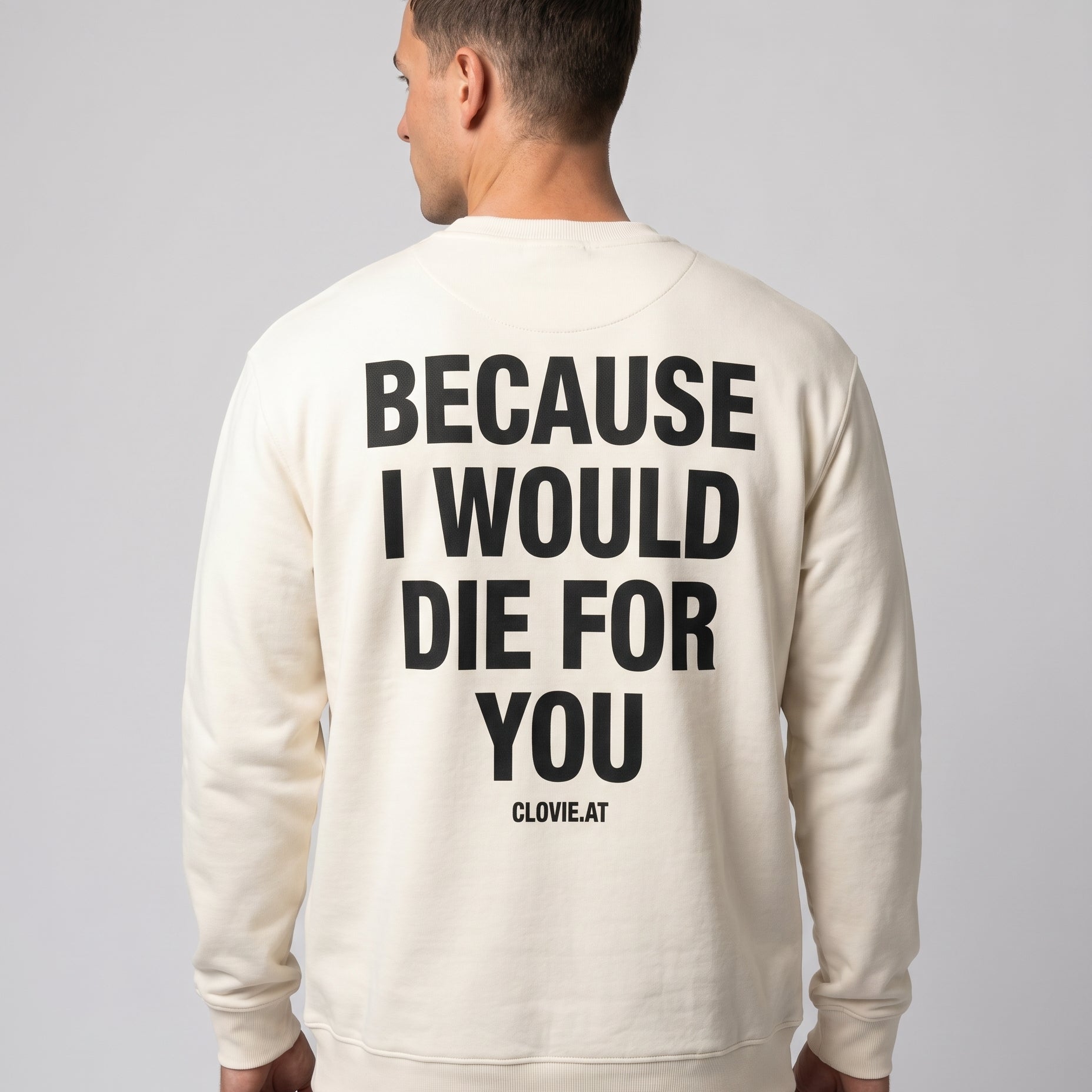 Die for you Sweater Off White Back