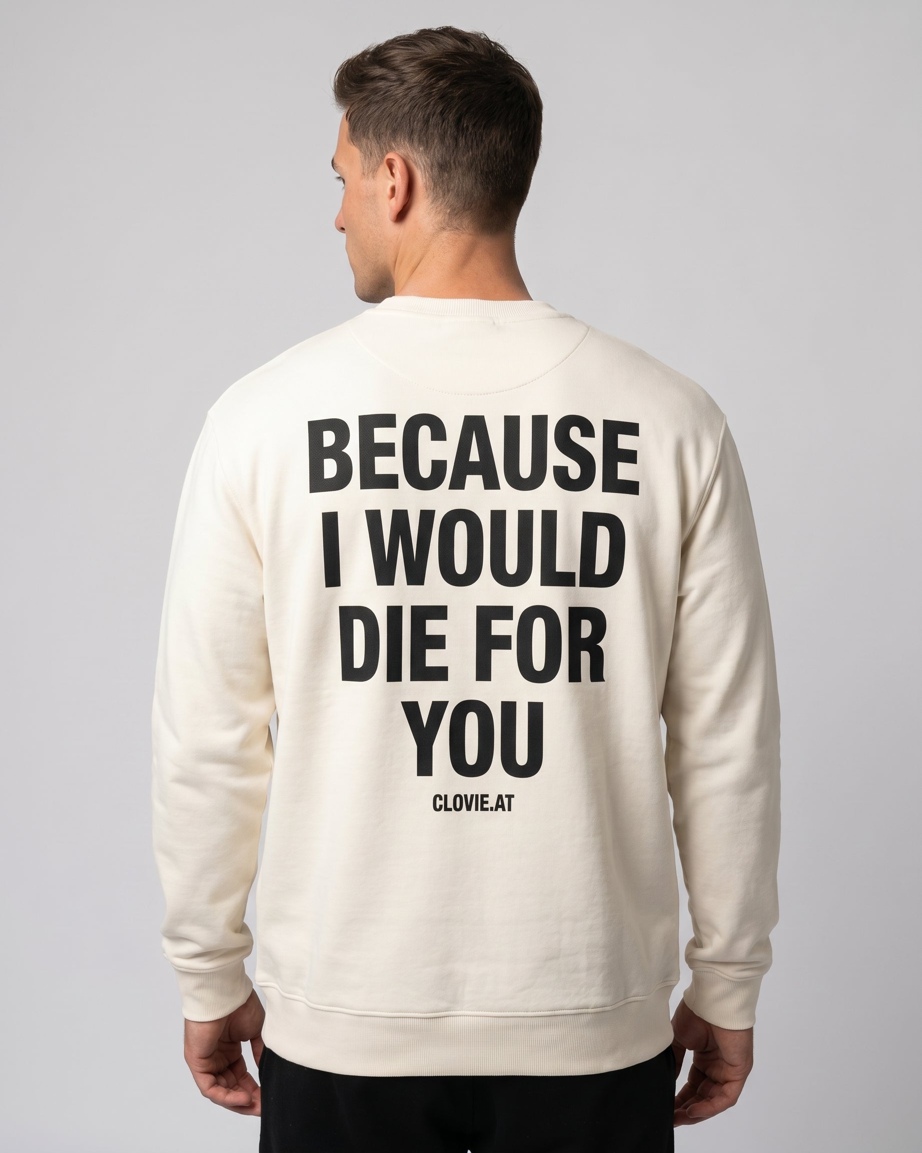 Die for you Sweater Off White Back