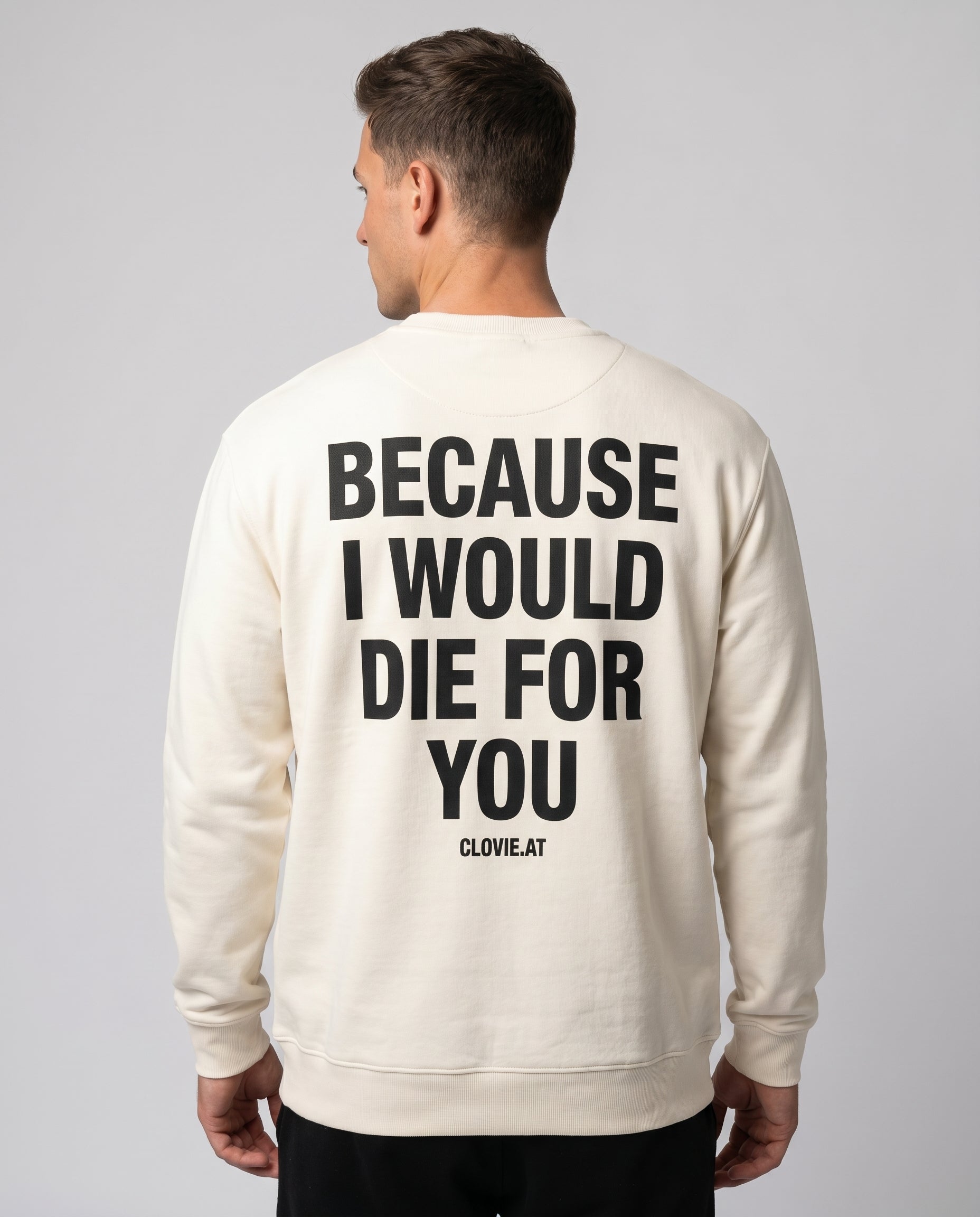 Die for you Sweater Off White Back