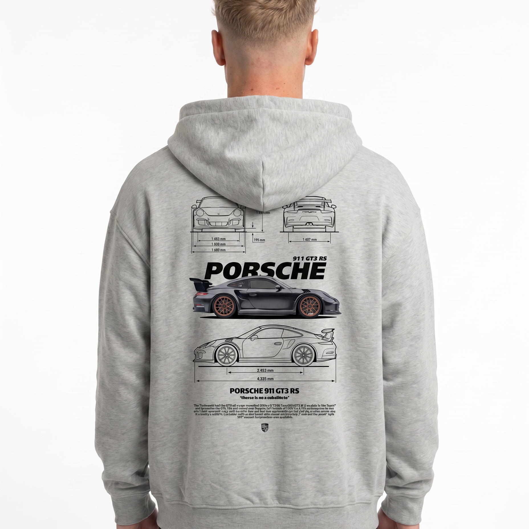 Porsche 911 GT3 RS Light Asphalt - model back print (reused from OVS Zip)