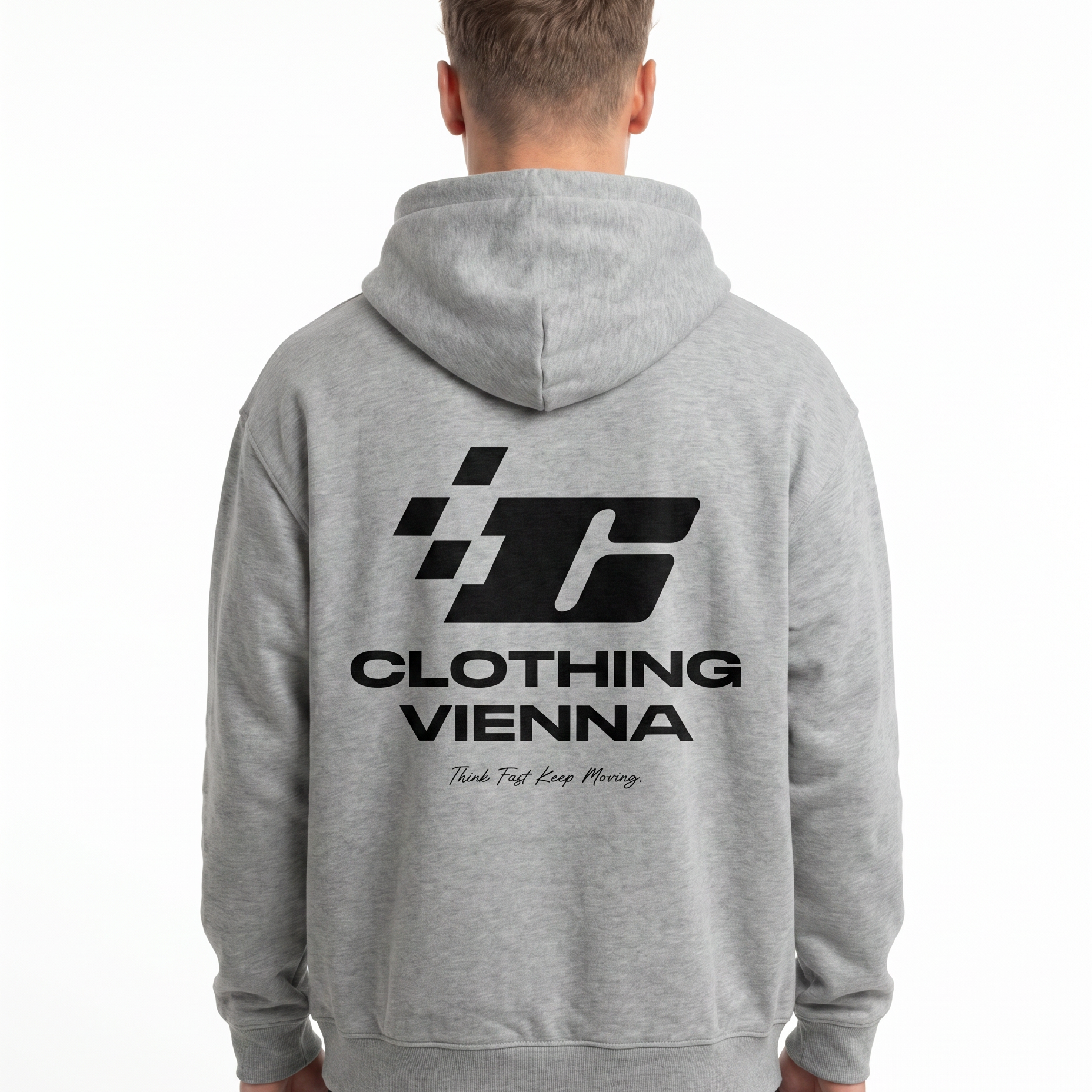 Clovie racing OVS Zip Light Asphalt - model back print