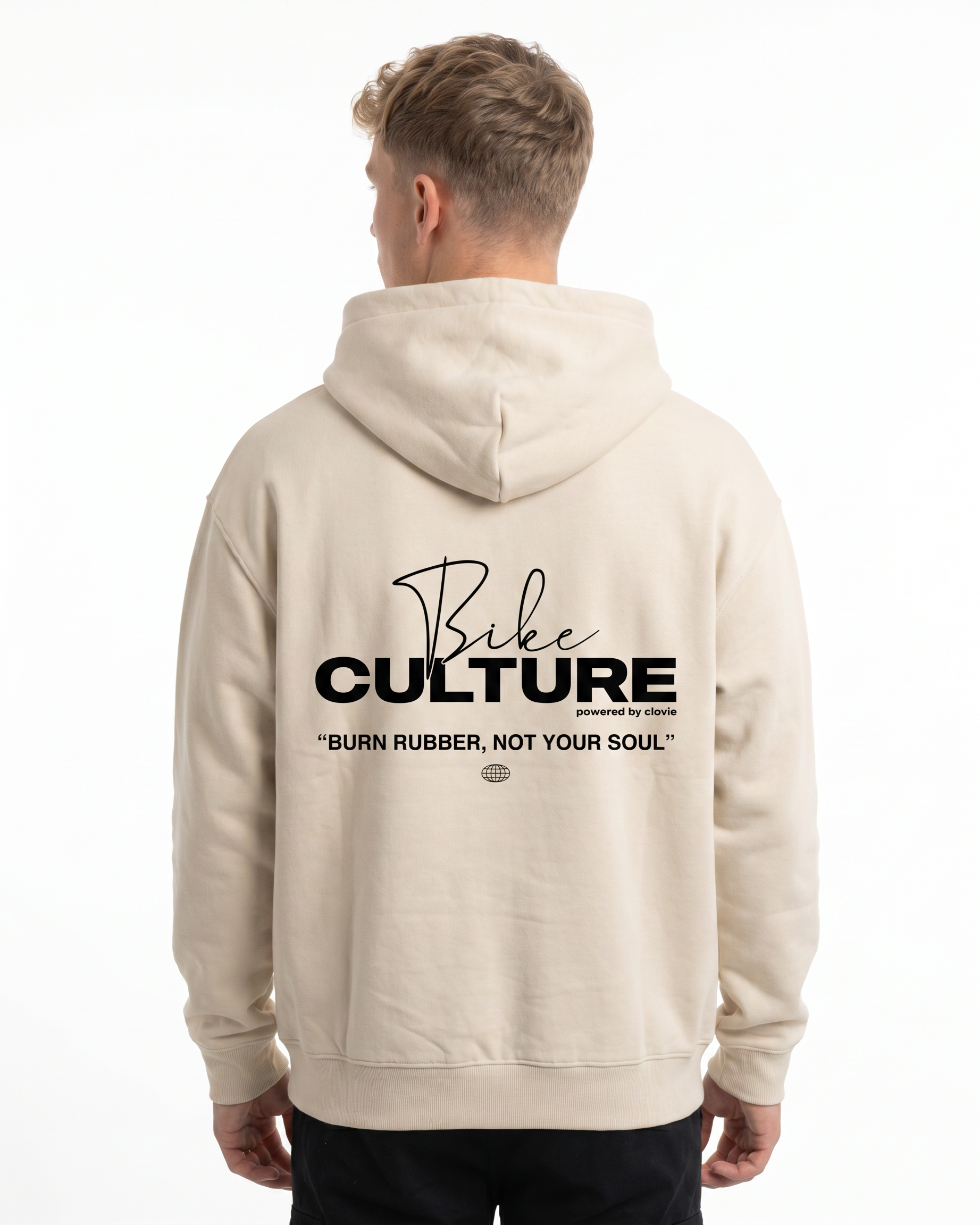 Bike culture White Sand - model back print