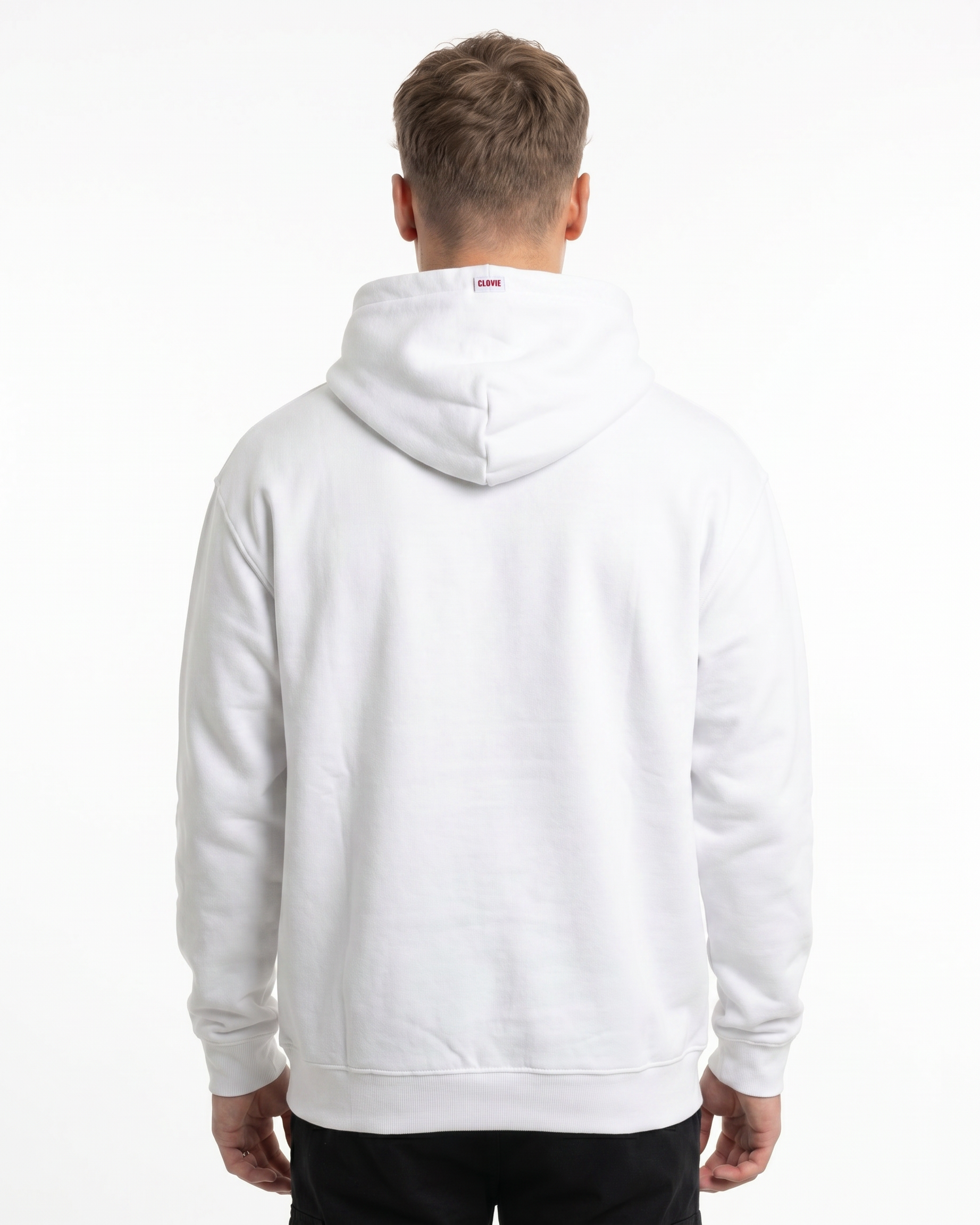 Hot girls love motorcycles Hoodie Arctic White - model back