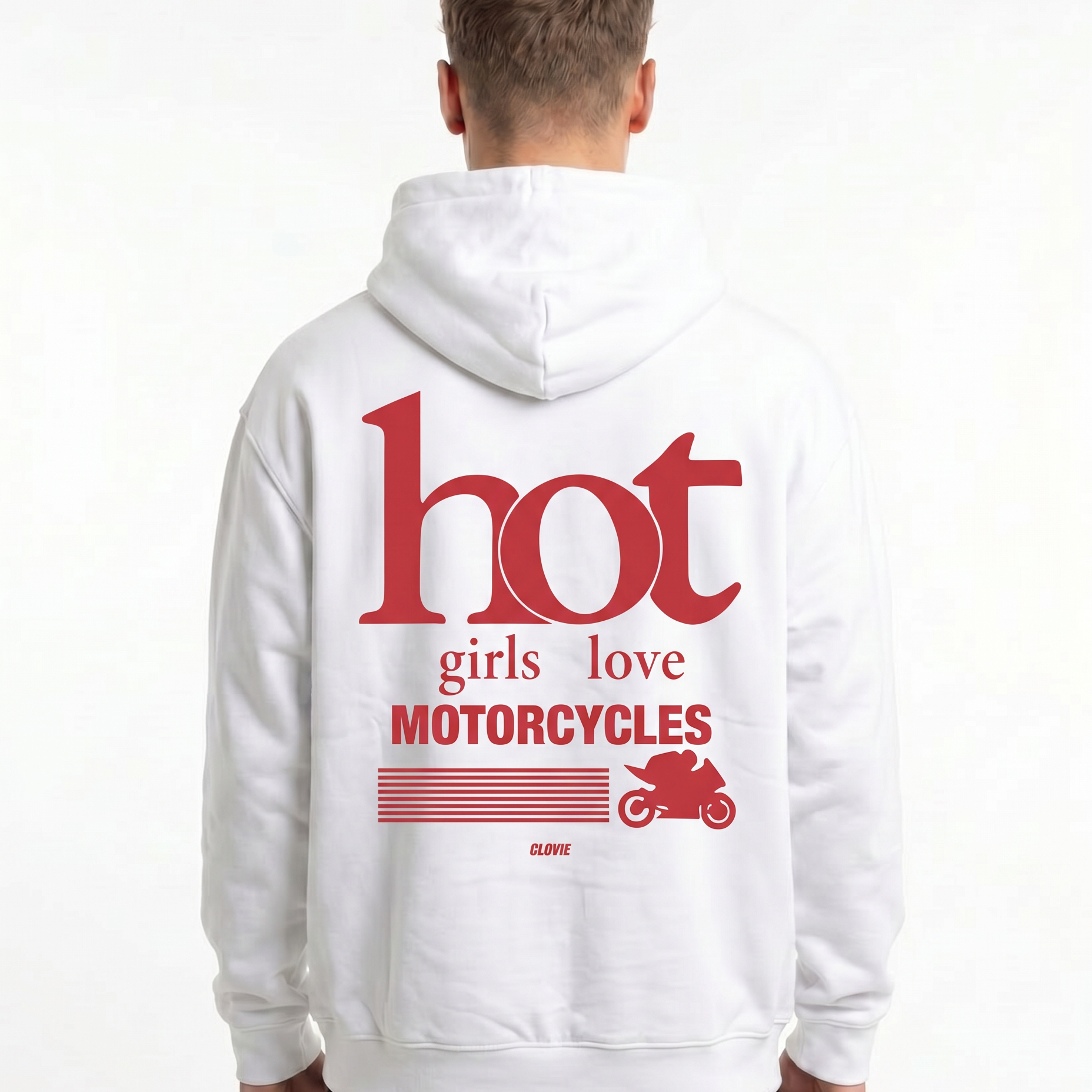 Hot girls love motorcycles OVS Hoodie AW - model back print (H.A 1:1)