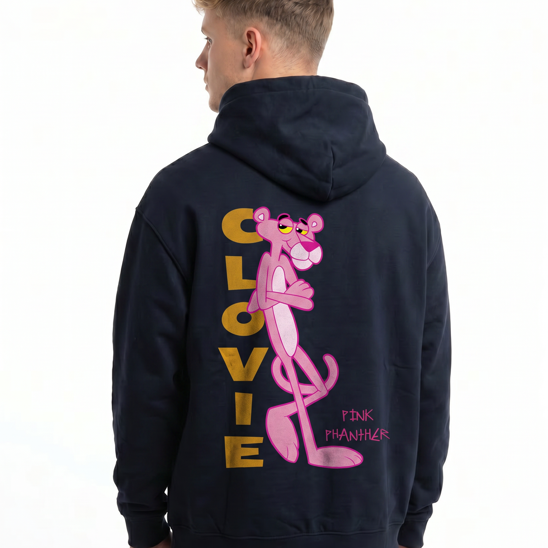 Pink panther OVS Zip French Navy - model back print